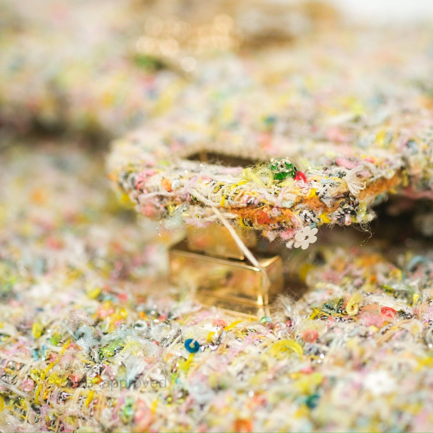 Chanel Reissue Tweed Pastel Garden Party Flap
