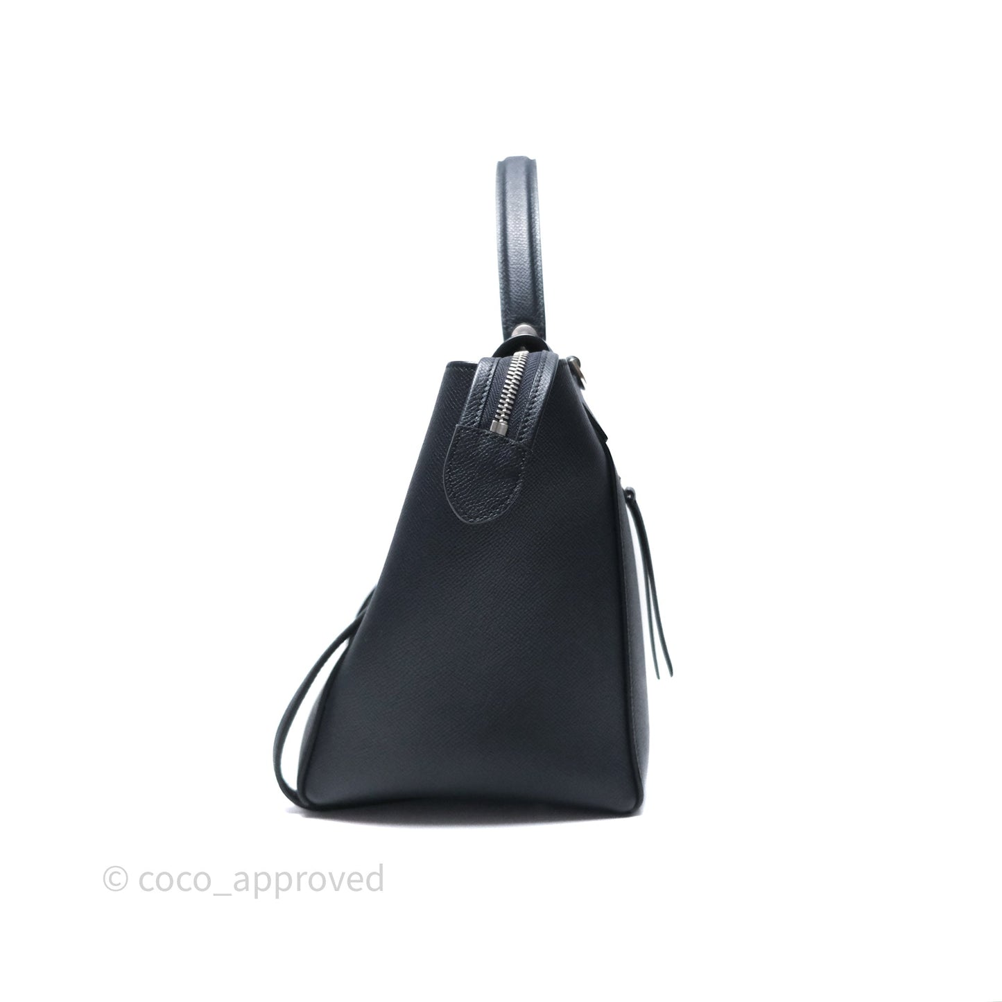 Celine Mini Belt Bag Navy Grained Calfskin Silver Hardware