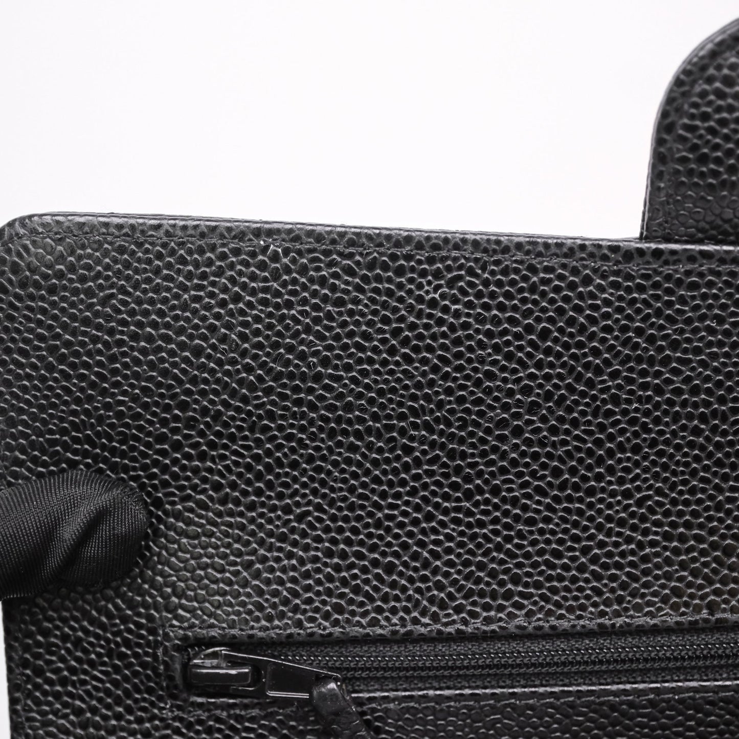 Chanel Classic M/L Medium Flap Quilted Black Caviar Gold Hardware