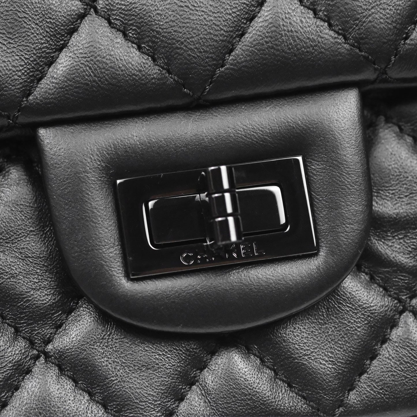Chanel Quilted Mini Reissue 224 So Black Calfskin