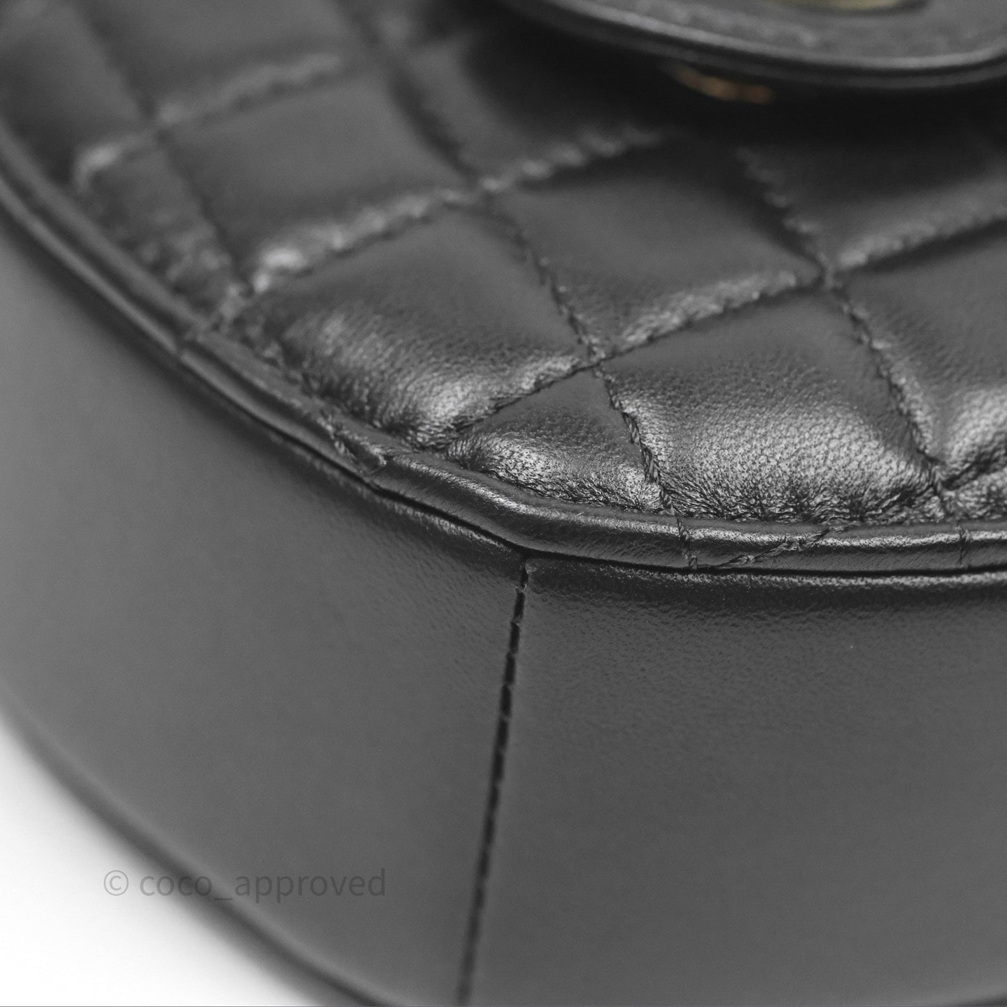 Chanel Large Heart Bag Black Lambskin Gold Hardware 22S