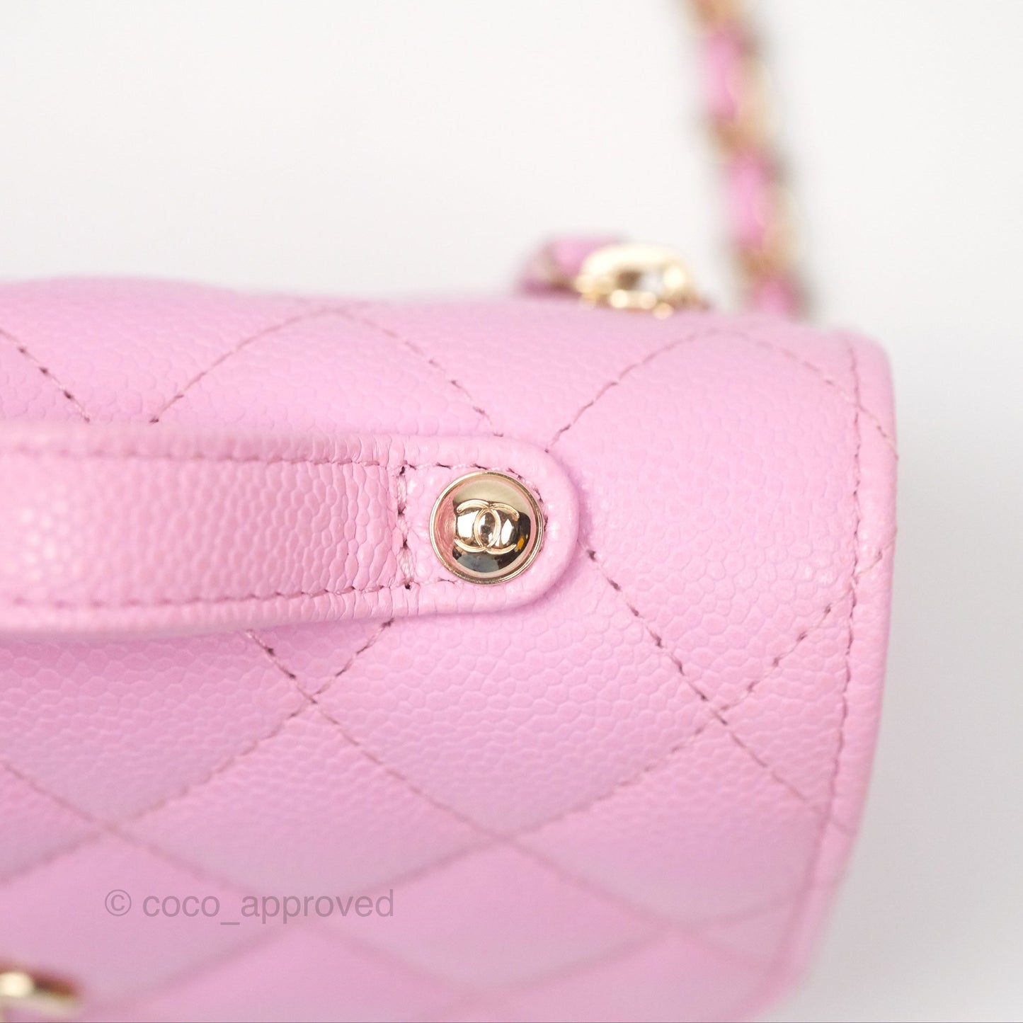 Chanel Business Affinity Clutch With Chain Pink Caviar Gold Hardware