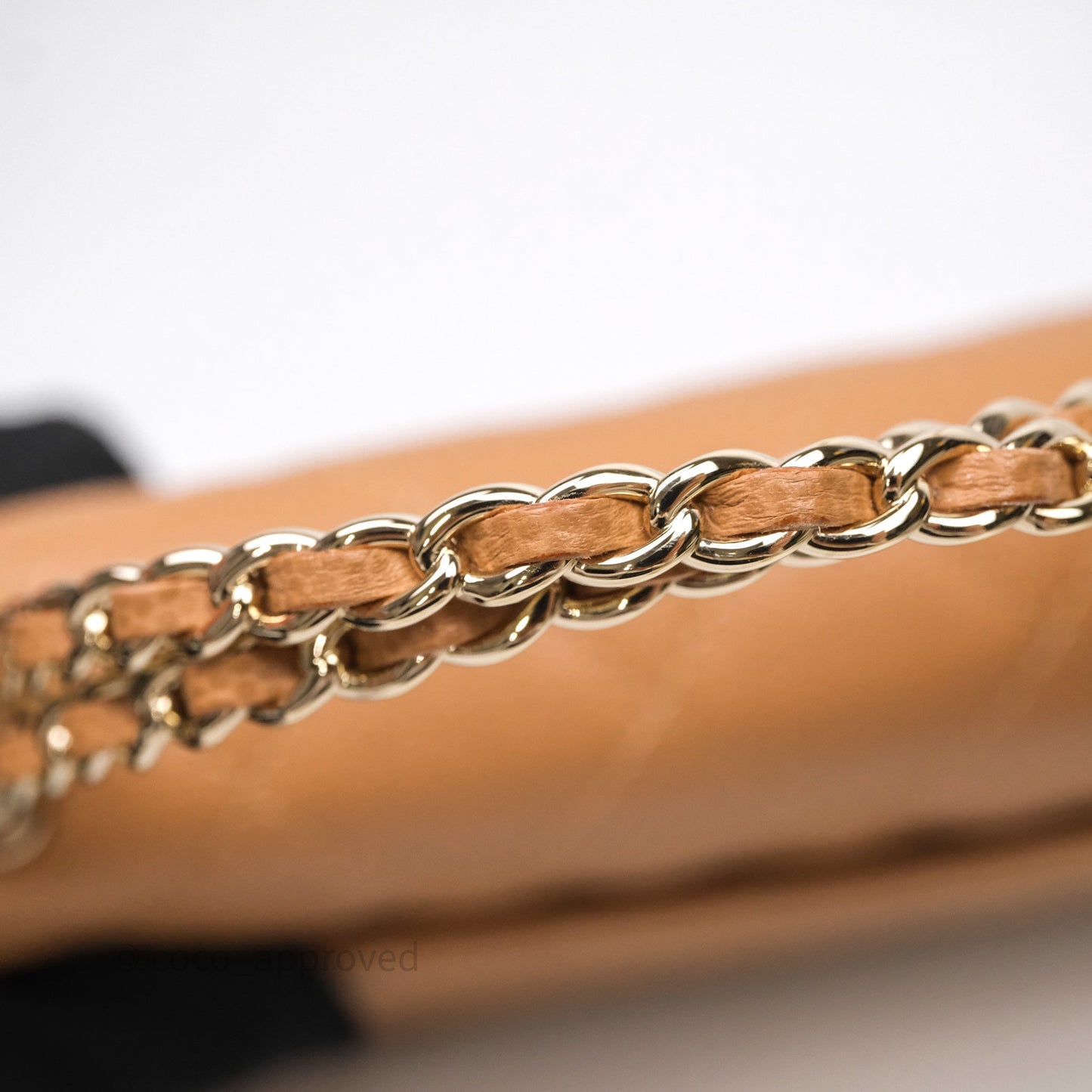 Chanel Kelly Clutch Top Handle Dark Beige Caviar Bag Light Gold hardware