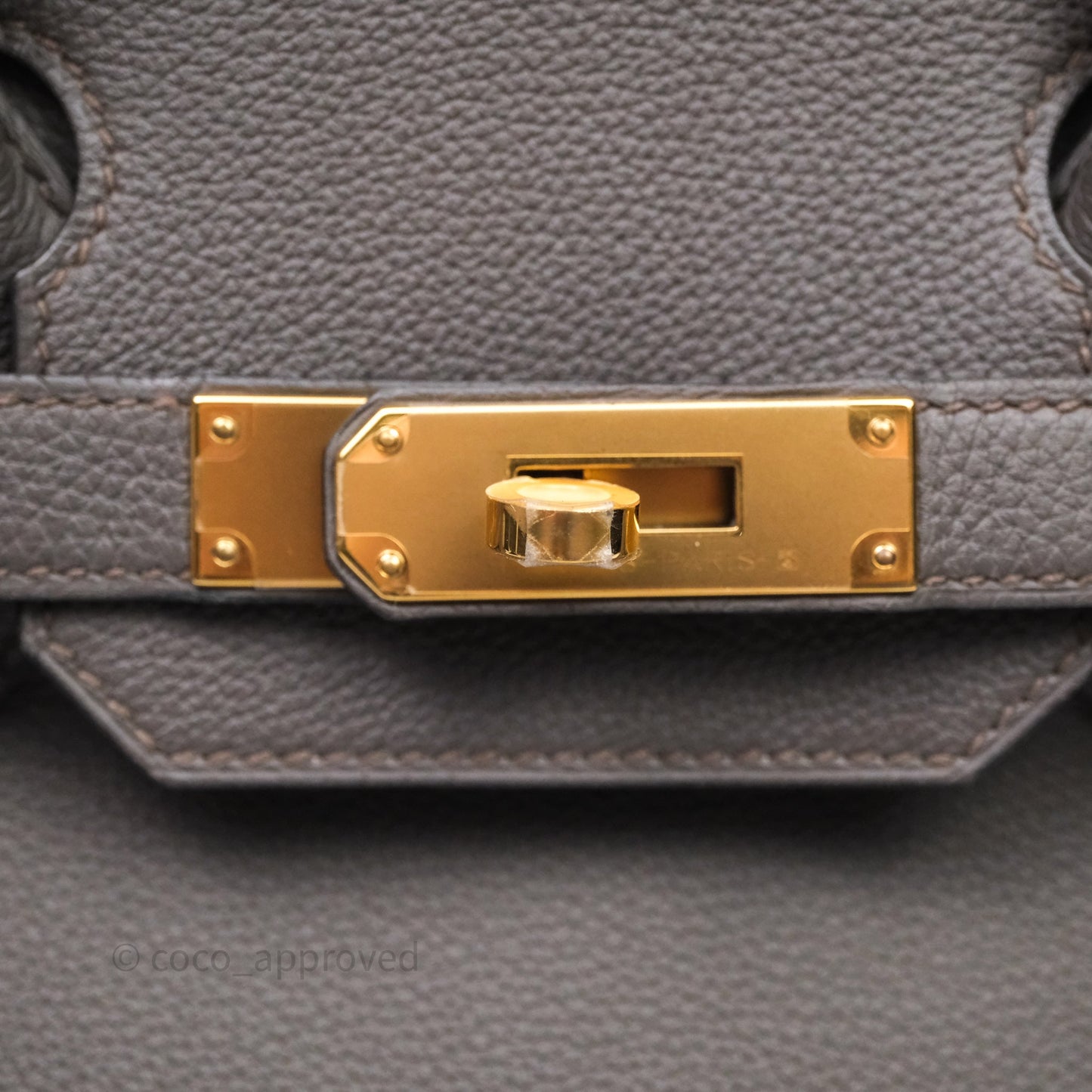 Hermès Birkin 30 Gris Asphalte Togo Gold Hardware