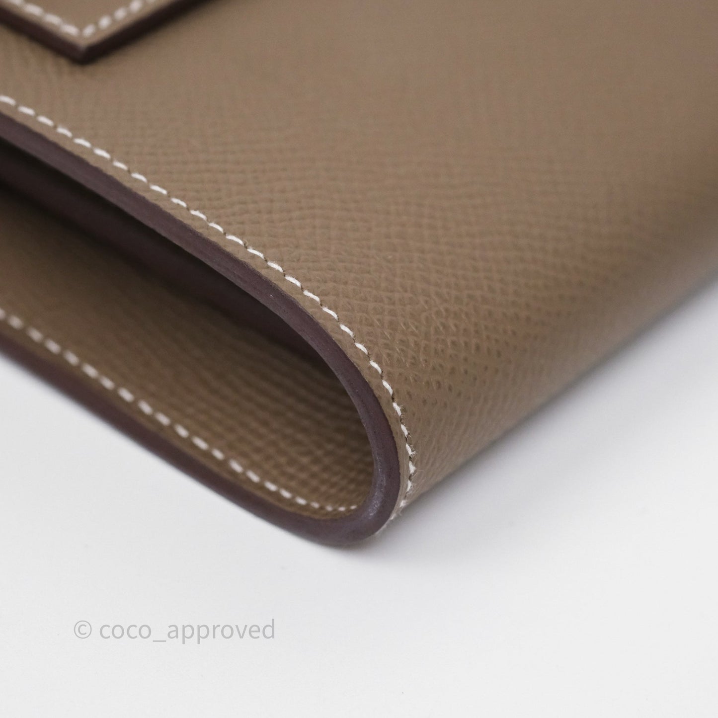 Hermès Kelly To Go Wallet Etoupe 18 Epsom Palladium Hardware