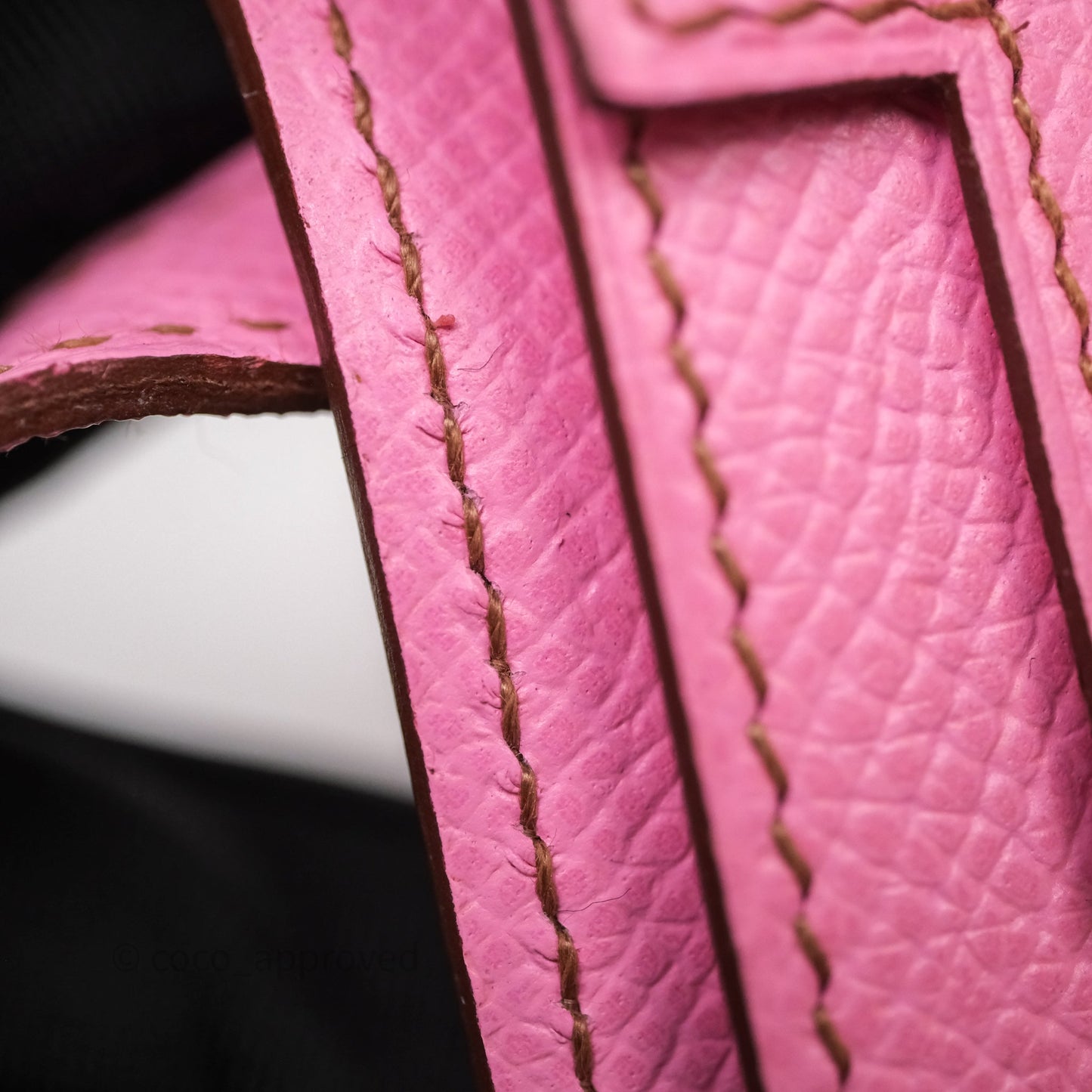 Hermès Kelly Wallet Bubblegum Epsom Palladium Hardware