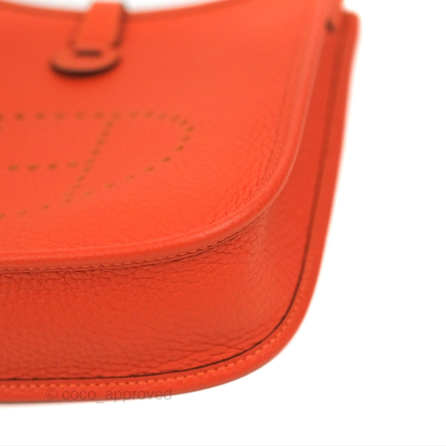 Hermès Mini Evelyne 16 Feu Clemence Palladium Hardware