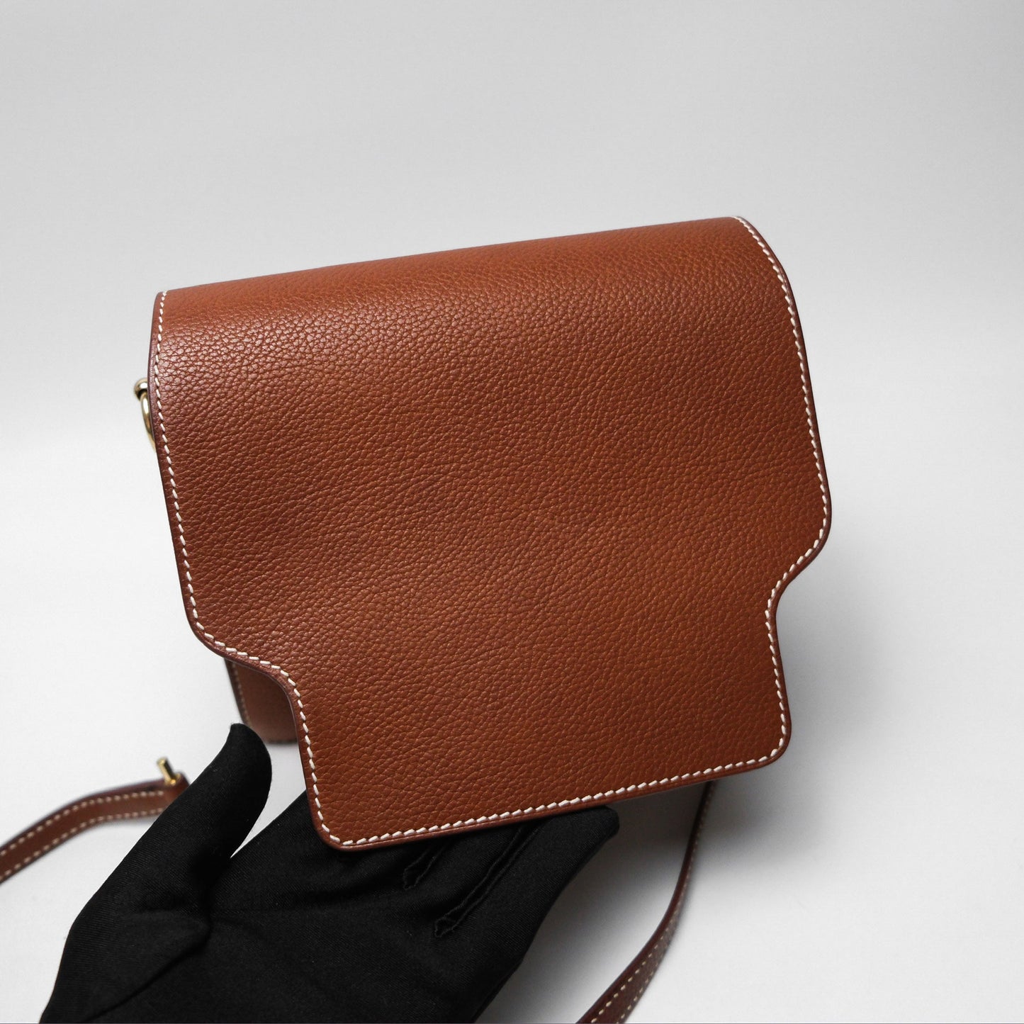 Hermès Roulis Mini Fauve 34 Barenia Gold Hardware