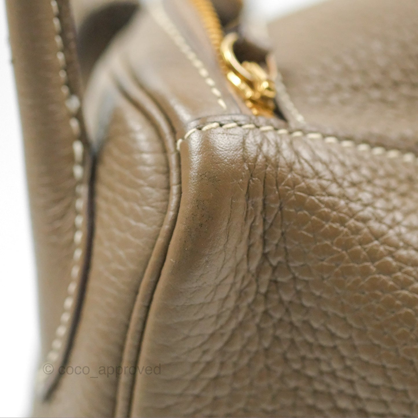 Hermès Lindy 26 Etoupe Clemence Gold Hardware