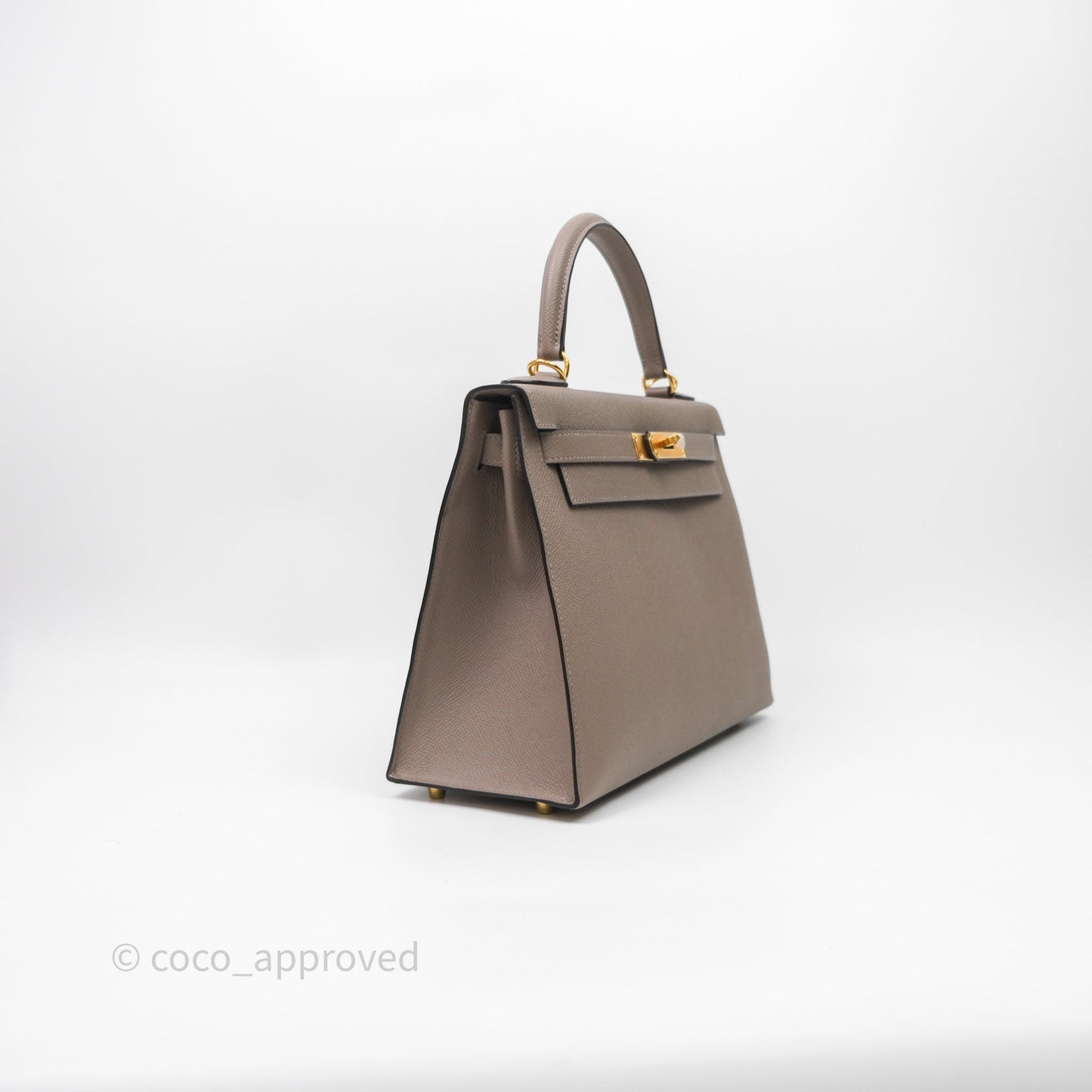 Hermès Kelly 28 Gris Asphalte Epsom Gold Hardware