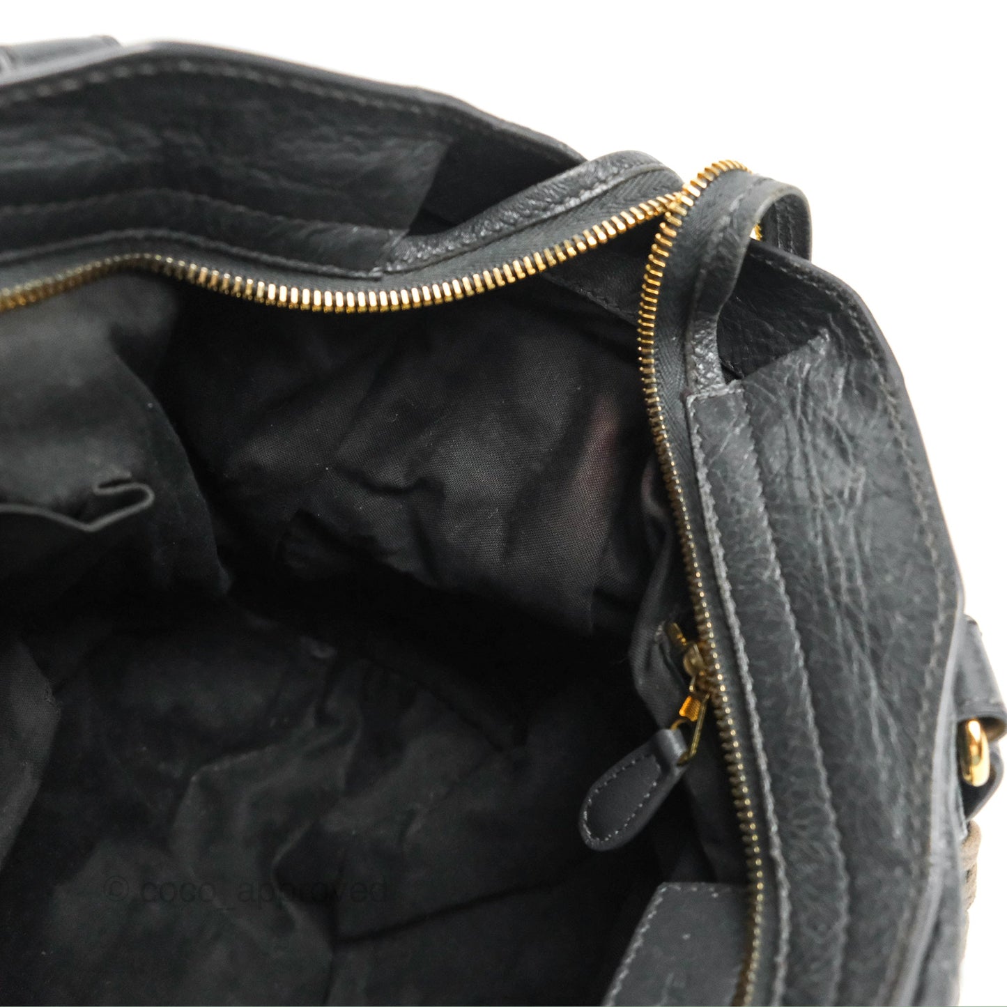 Balenciaga Classic City Bag Dark Grey Calfskin Gold Hardware