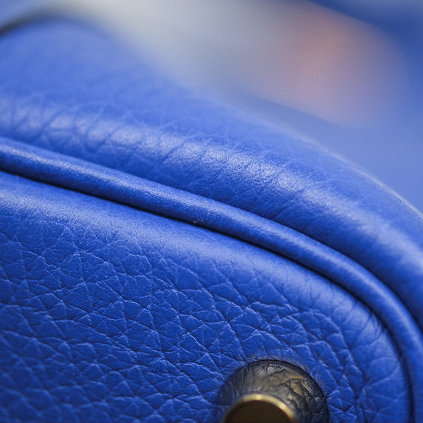 Hermès Picotin 18 Bleu Électrique 7T Clemence Gold Hardware