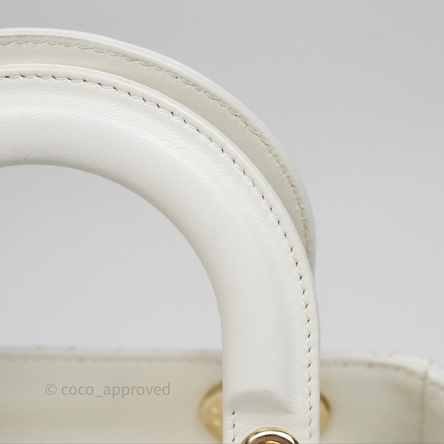 Christian Dior Small Lady Dior My ABCDior Bag Latte Cannage Lambskin