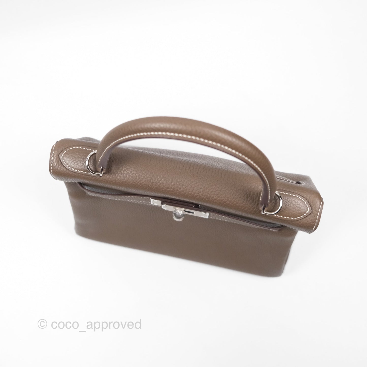 Hermès Kelly 28 Retourne Etoupe 18 Clemence Palladium Hardware