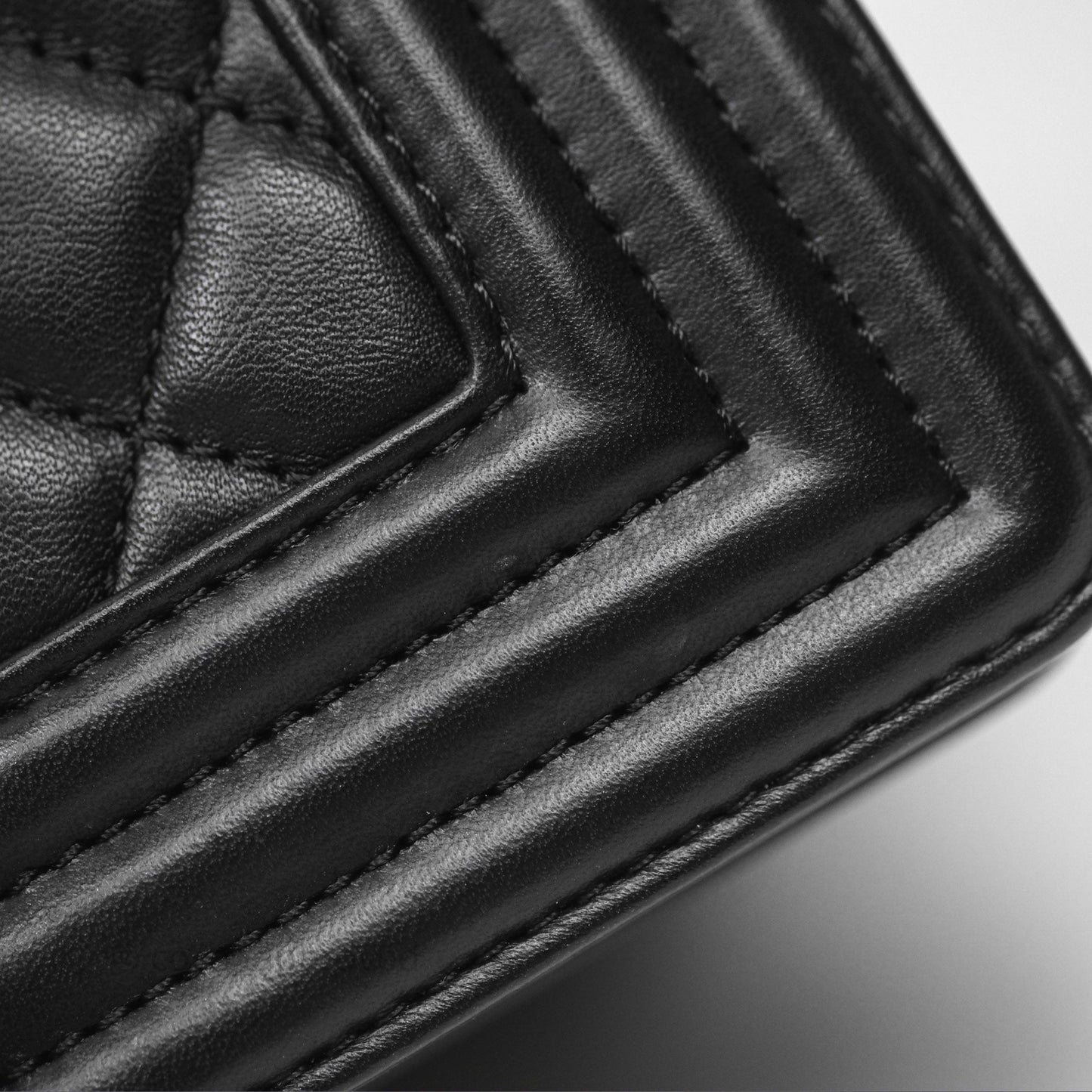 Chanel Small Boy Black Lambskin Aged Gold Hardware