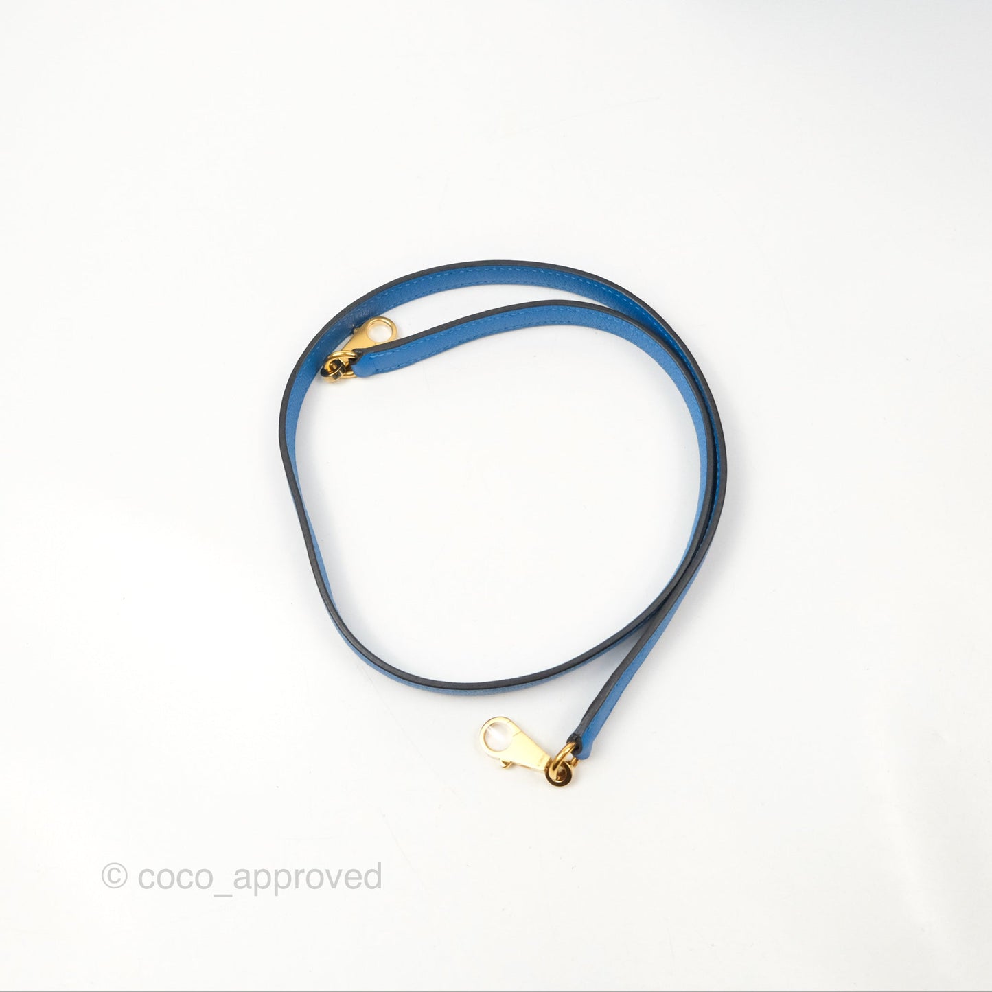 Hermès Retourne Kelly 28 Blue Evercolor Gold Hardware