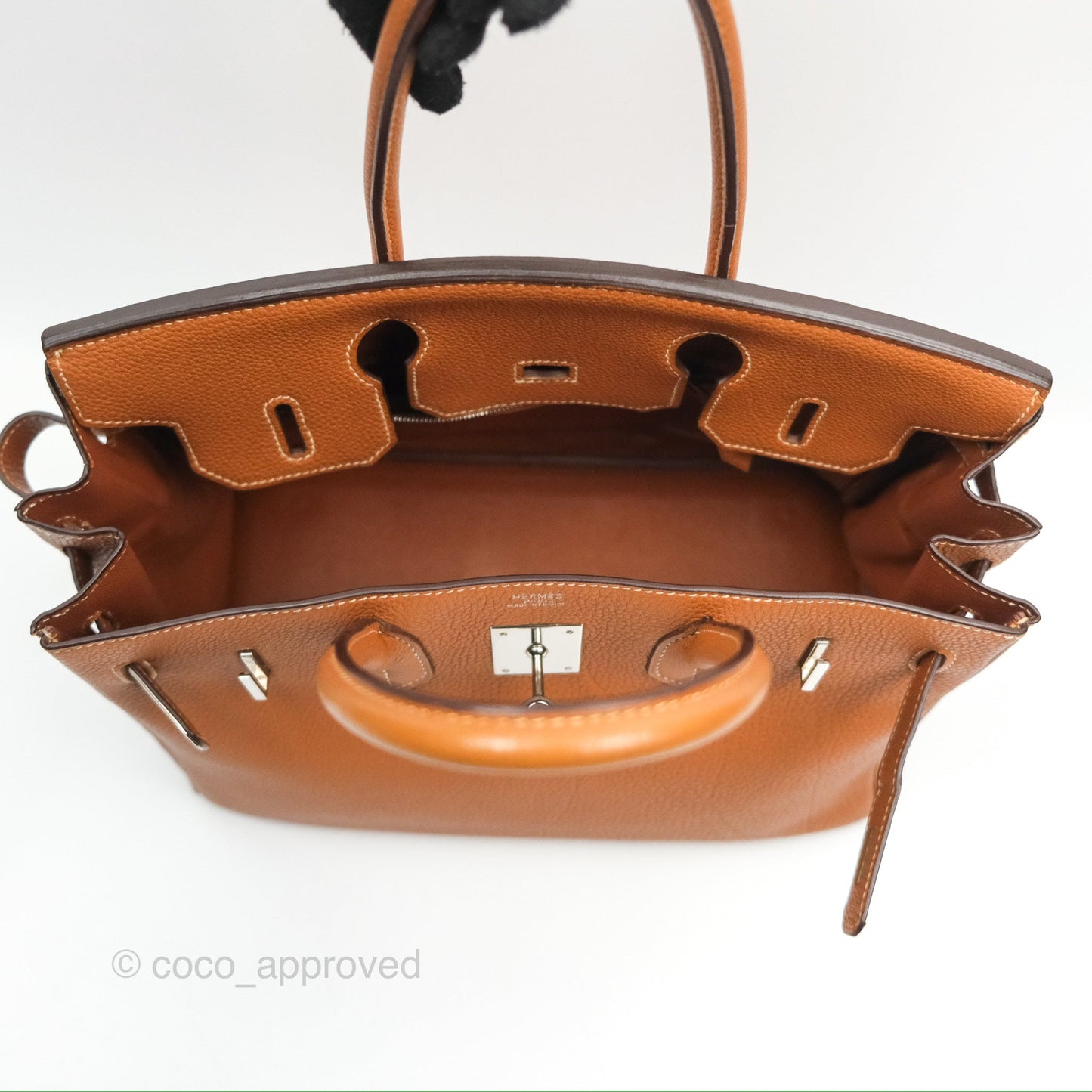 Hermès Birkin 30 Retourne Gold Clemence Palladium Hardware