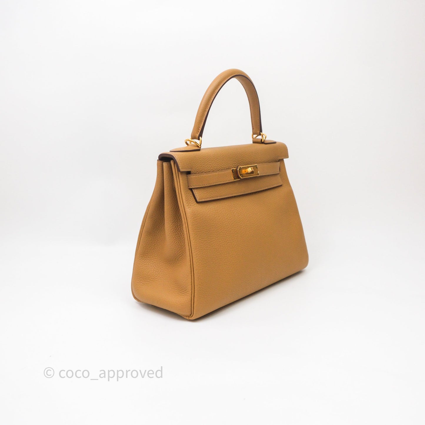 Hermès Kelly 28 Biscuit 4B Togo Gold Hardware