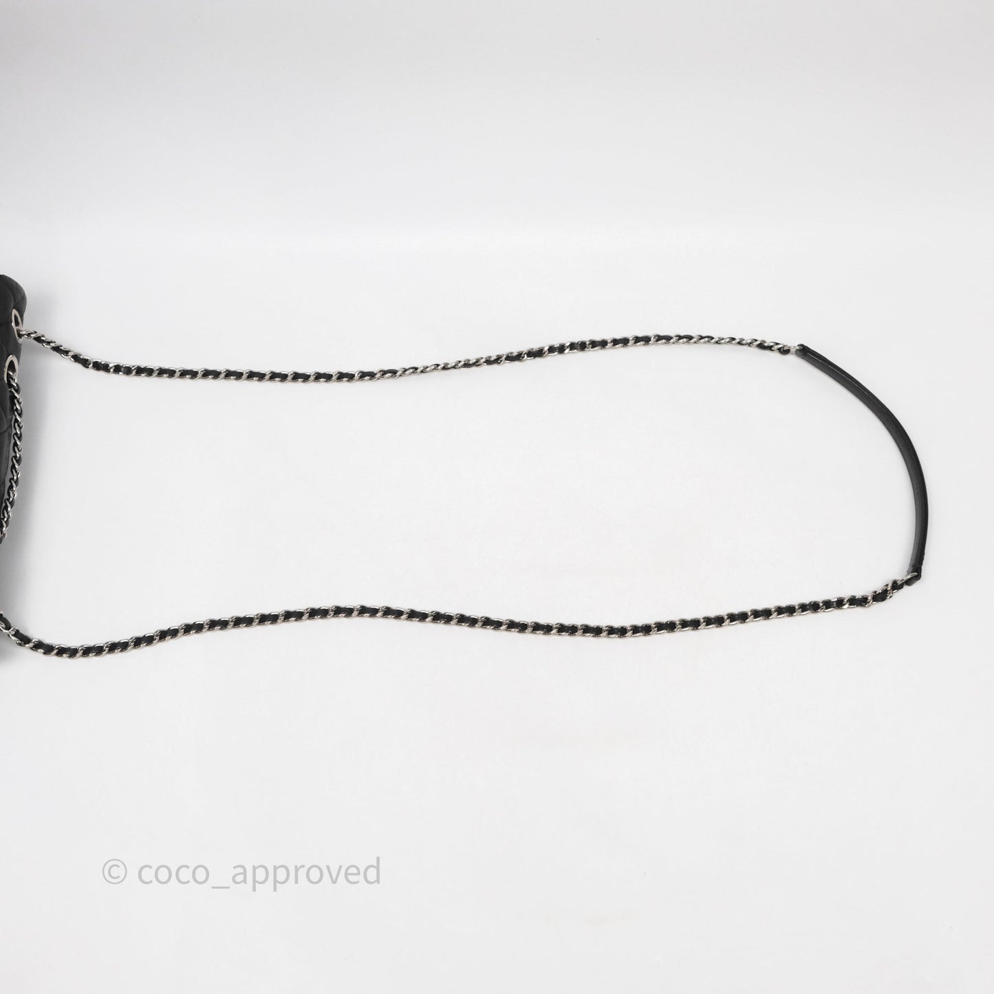 Chanel Quilted Flap Black Calfskin Silver Hardware