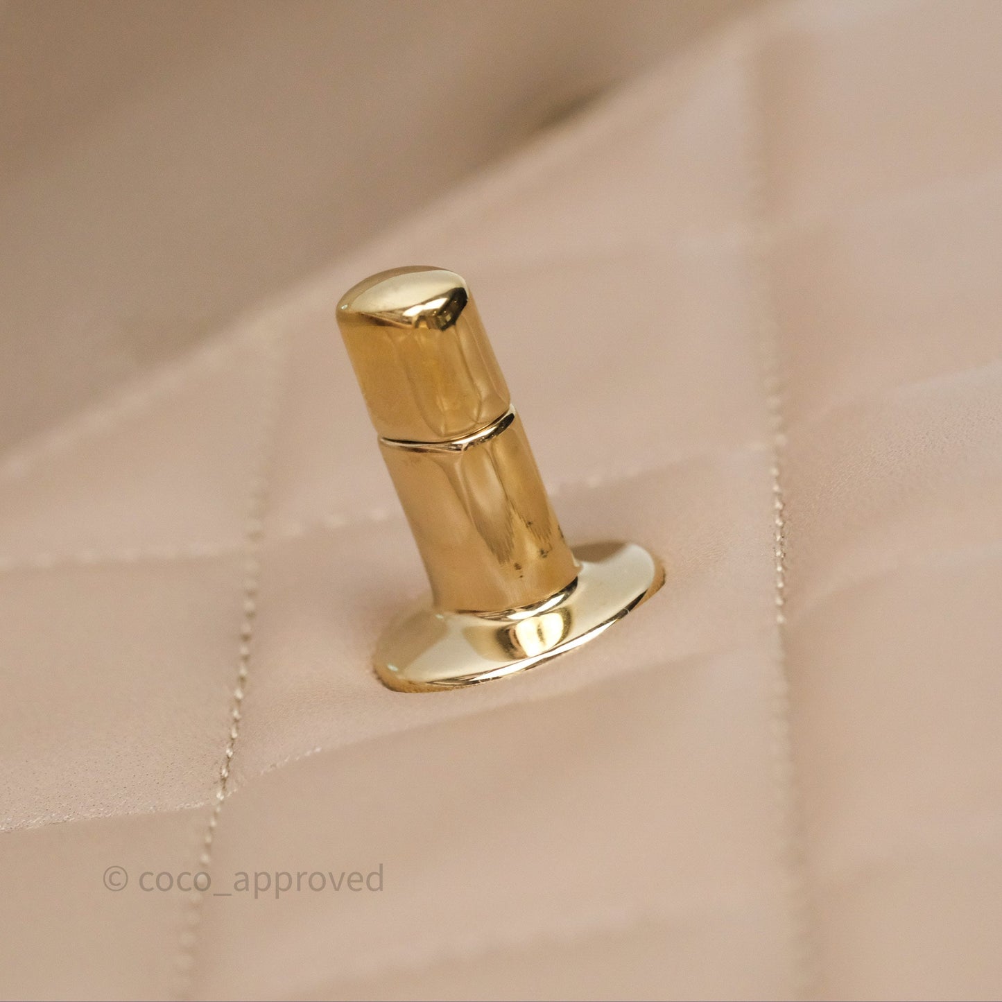 Chanel Small Trendy CC Beige Lambskin Gold Hardware