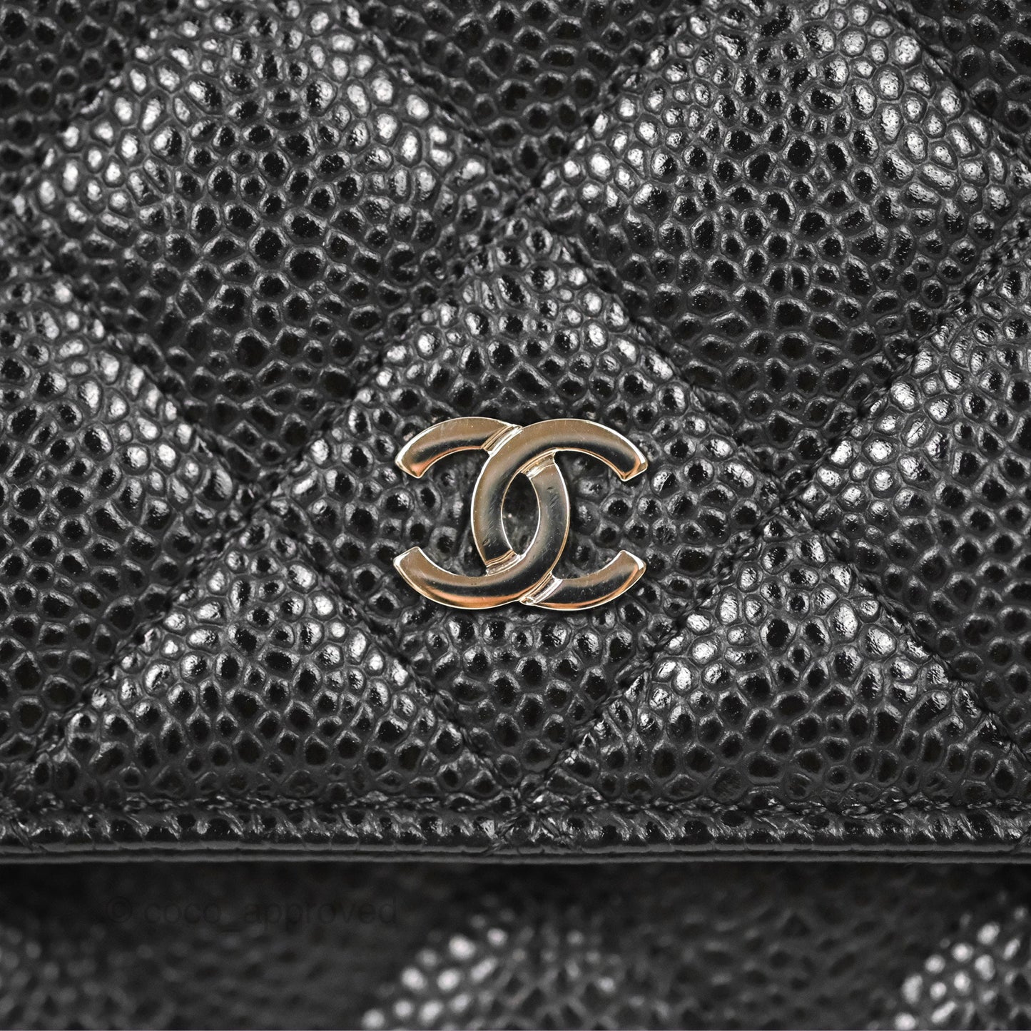 Chanel Quilted WOC Black Caviar Silver Hardware