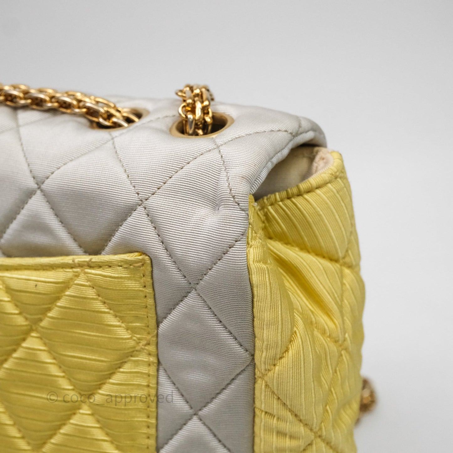 Chanel Reissue Flap Bag Tricolor Pastel Satin Aged Gold Hardware