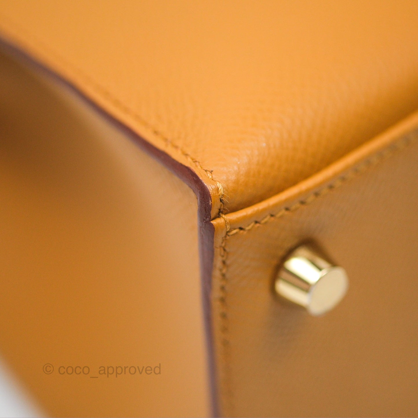 Hermès Sellier Kelly 25 Sesame 2S Epsom Gold Hardware