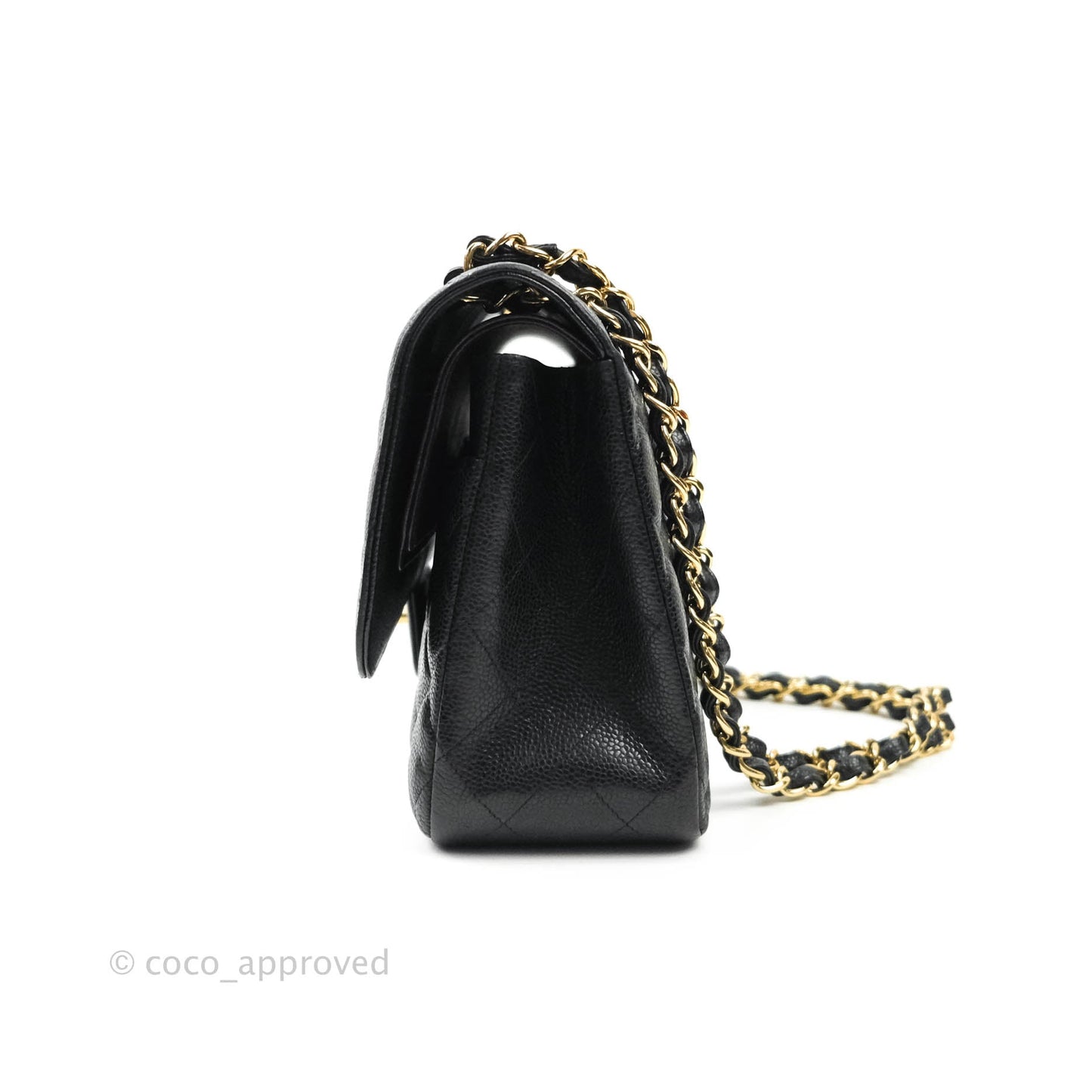 Chanel Jumbo Double Flap Black Caviar Gold Hardware⁣⁣