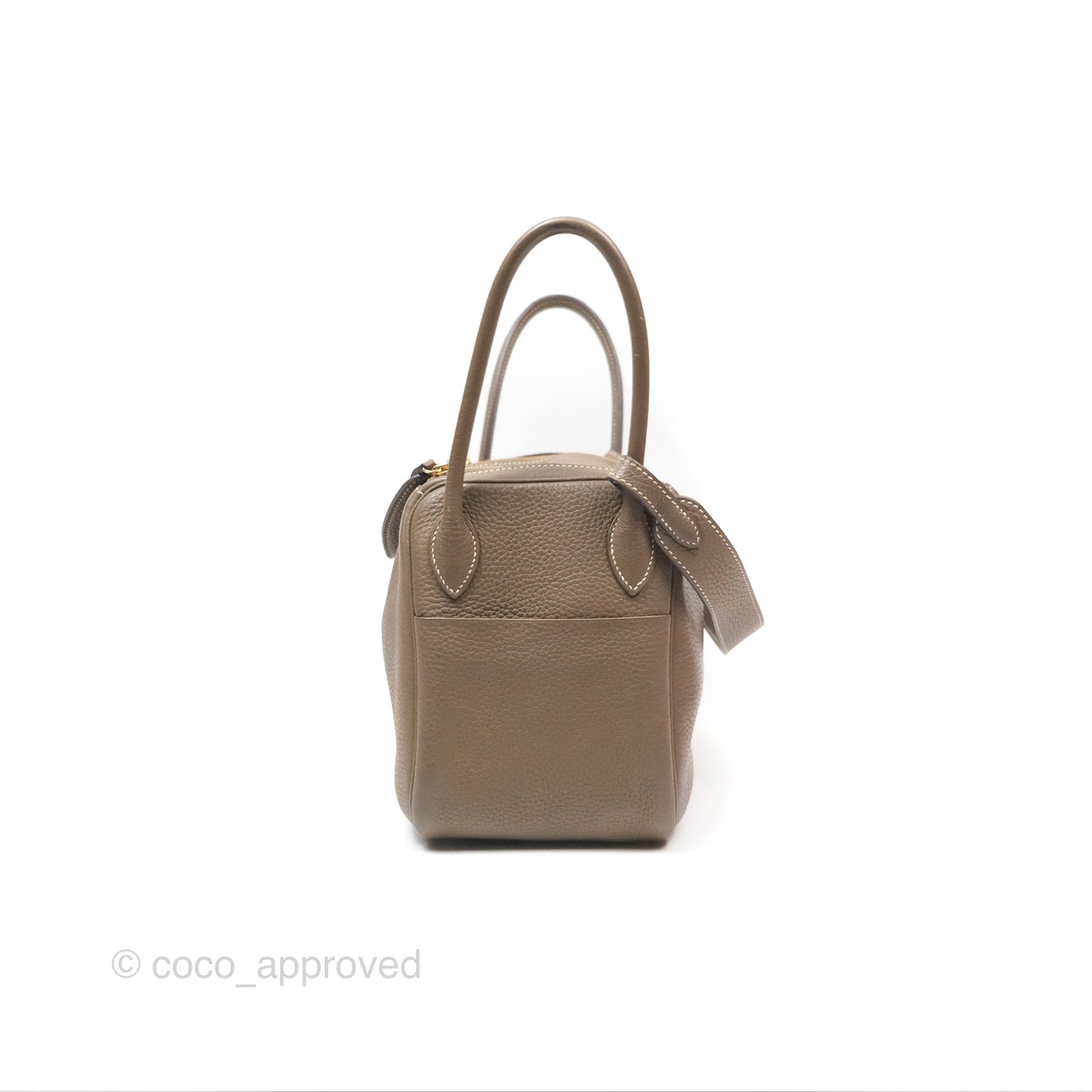 Hermès Lindy 26 Etoupe 18 Taurillion Clemence Gold Hardware