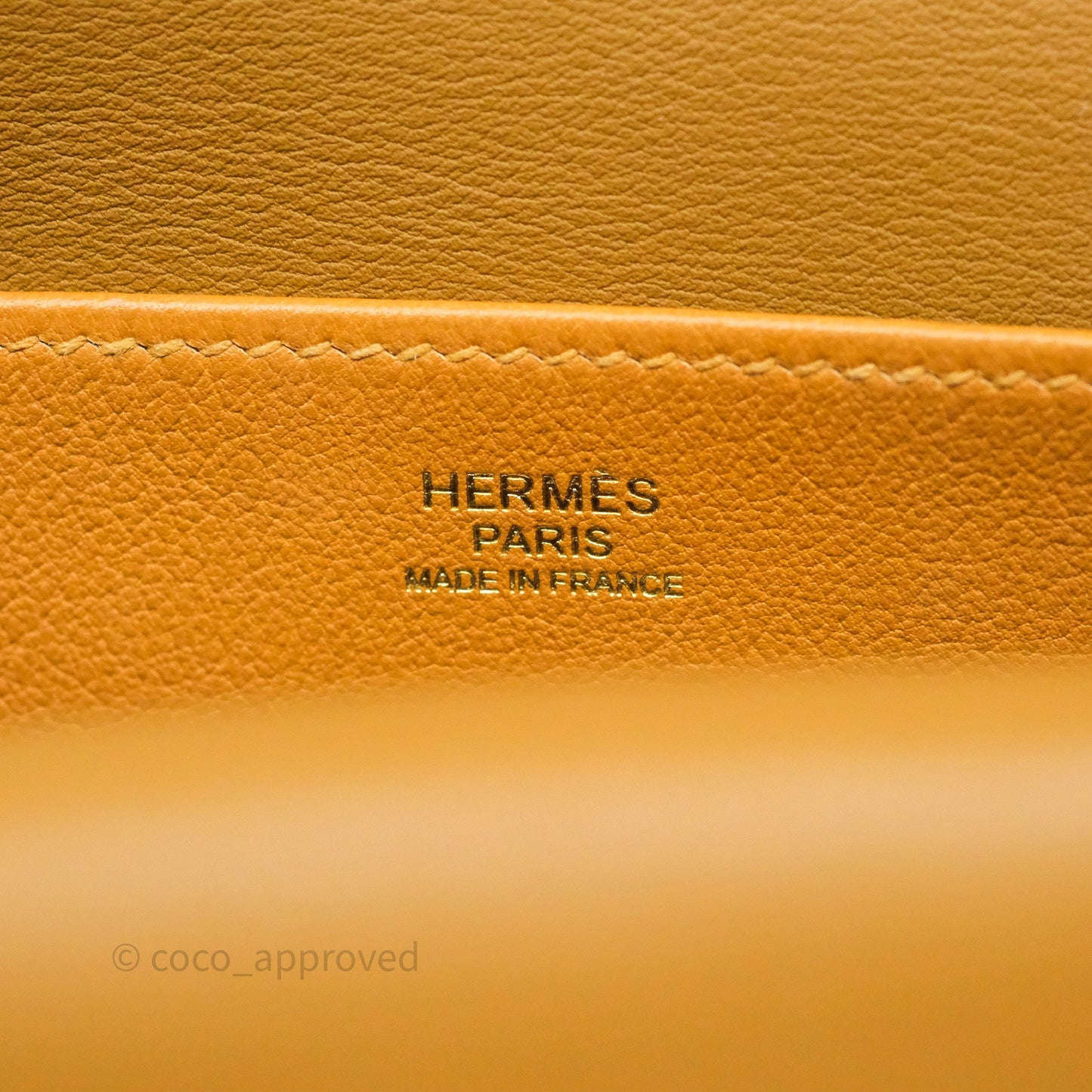 Hermès Halzan 25 Caramel 28 Evercolor Gold Hardware