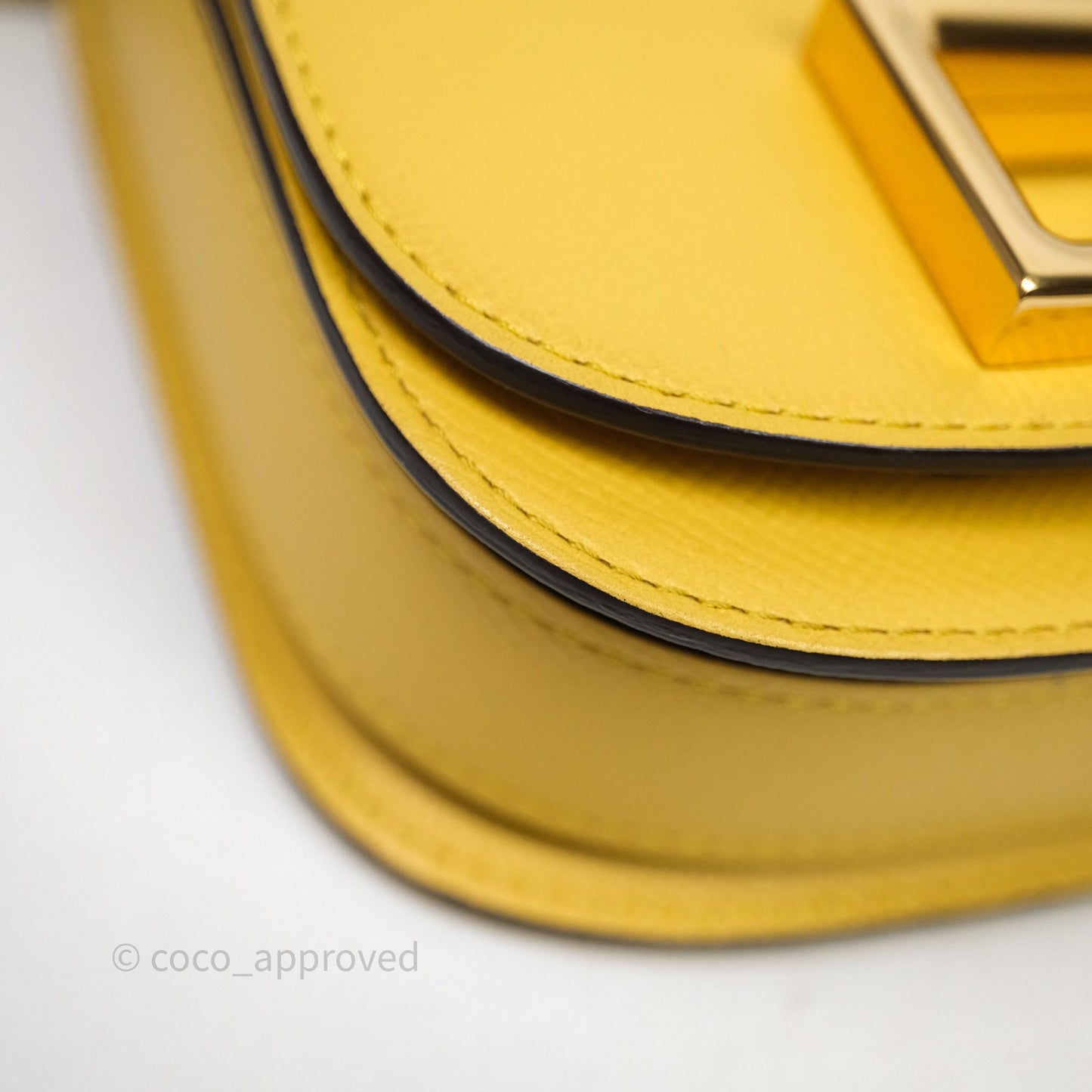 Delvaux Small Lingot Bag Pollen Alpina Calfskin Gold Hardware