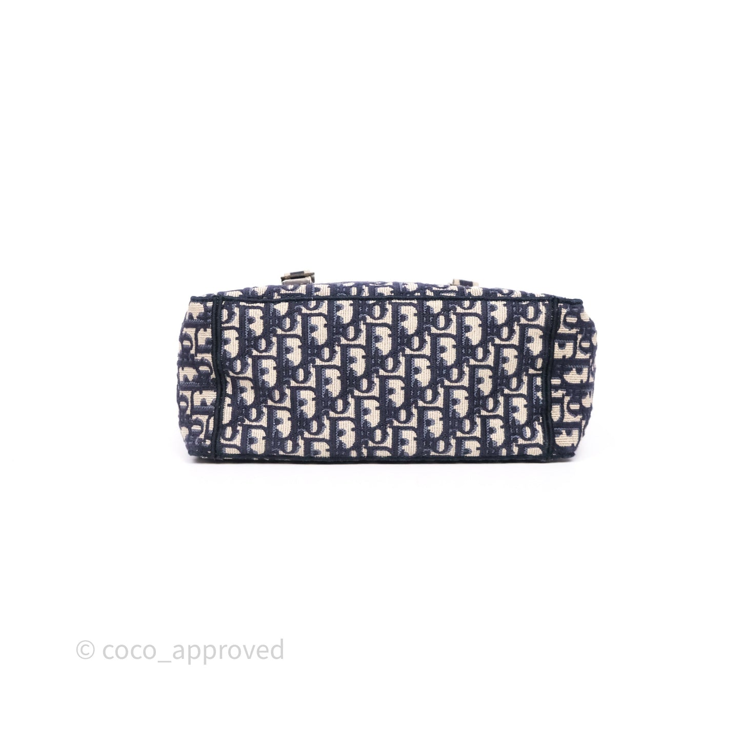 Christian Dior Medium DiorCamp Messenger Bag Oblique Embroidery Blue