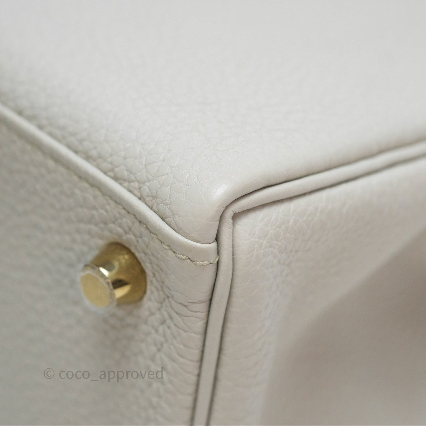 Hermès Retourne Kelly 25 Beton 8L Togo Gold Hardware