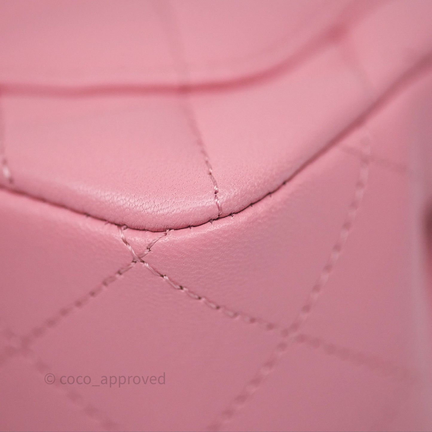 Chanel Mini Square Flap Quilted Pink Lambskin Gold Hardware