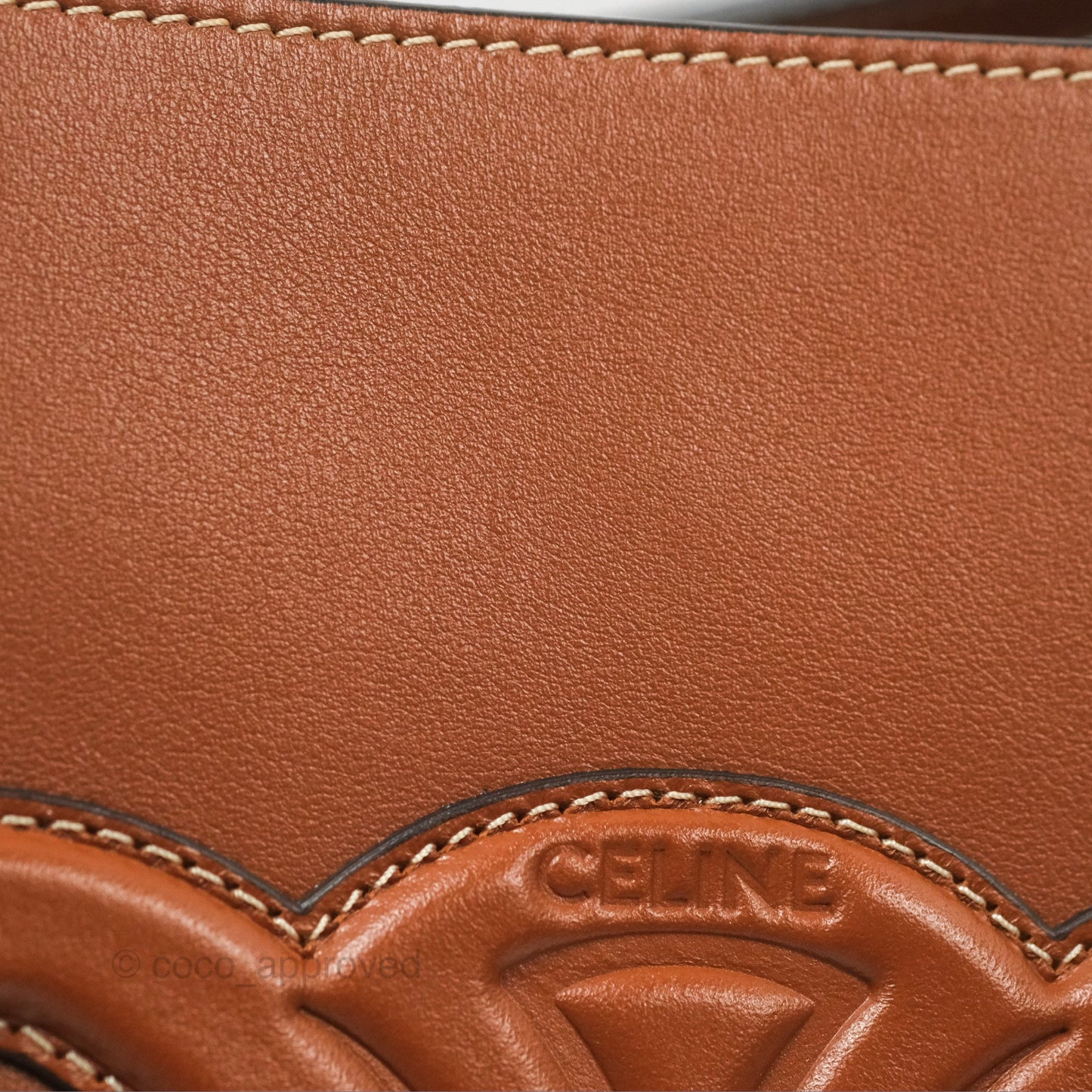 Celine Small Bucket Cuir Triomphe in Calfskin Tan
