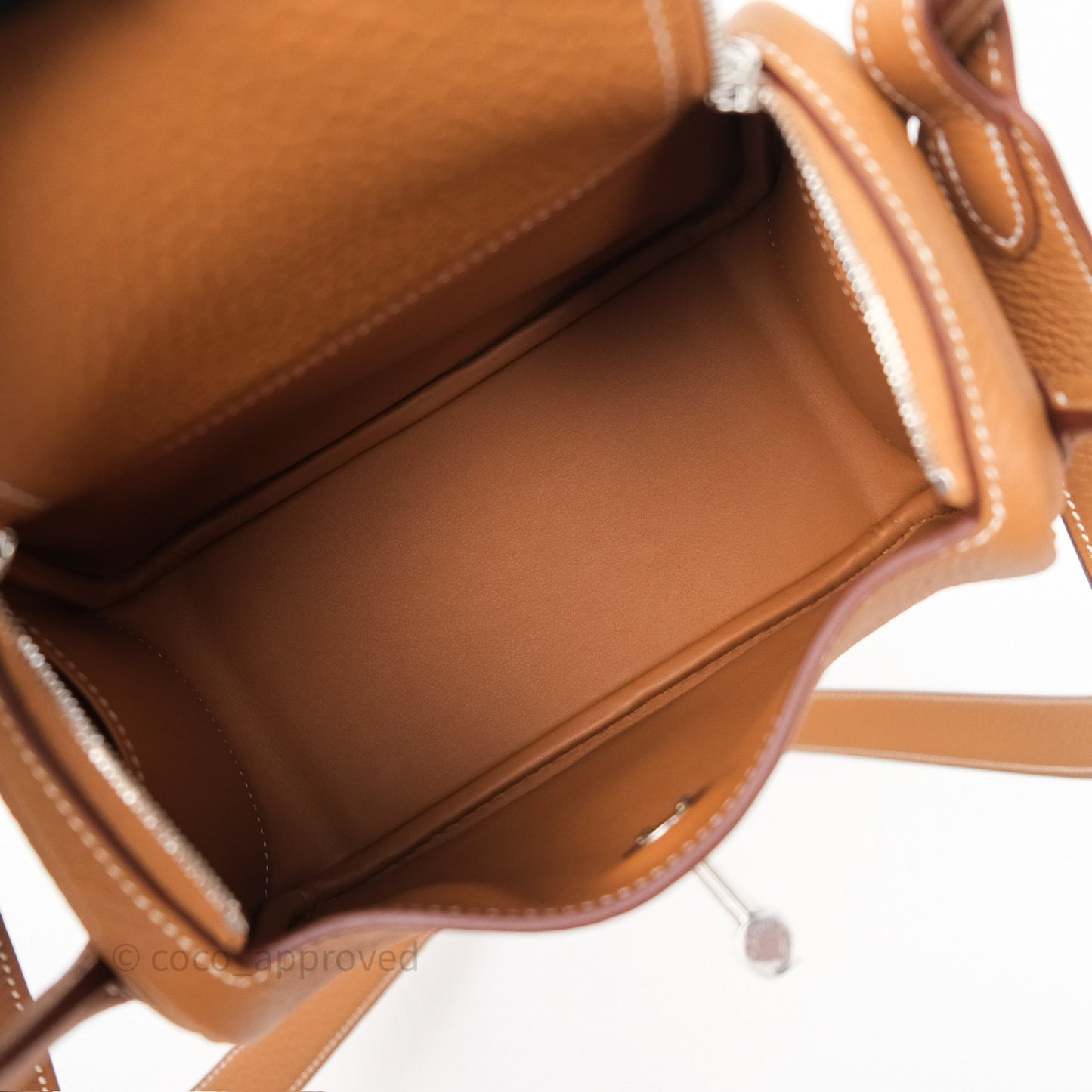 Hermès Mini Lindy II 20 Gold 37 Clemence Gold Hardware