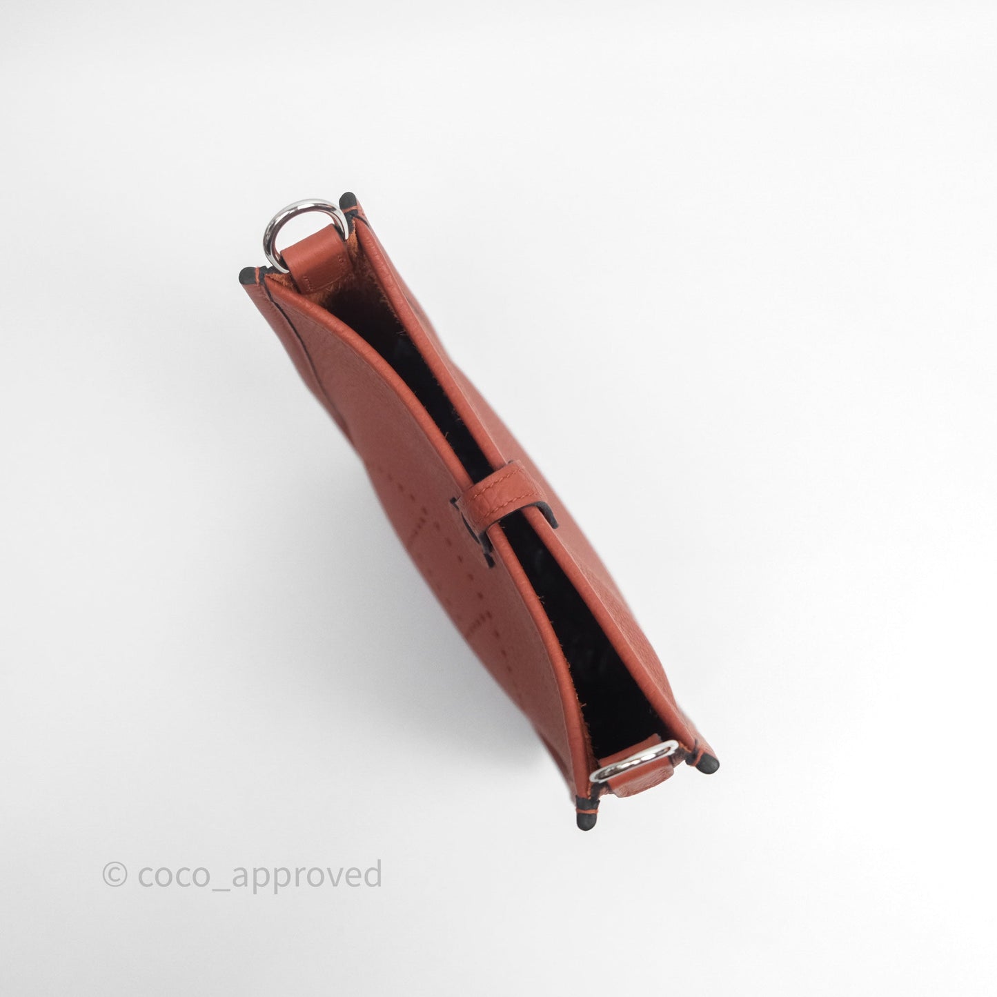 Hermès Mini Evelyne 16 Cuivre 6C Clemence Palladium Hardware