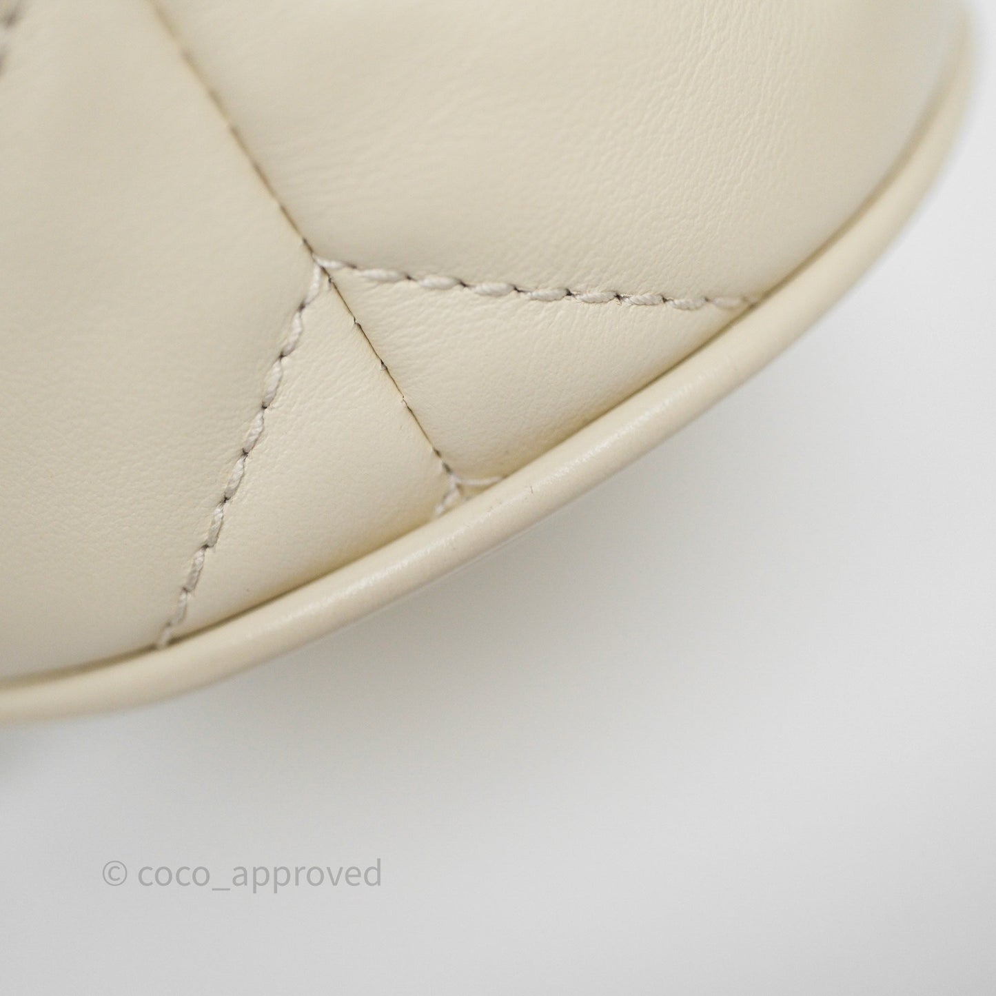 Gucci GG Marmont Mini Bucket Bag Ivory Leather