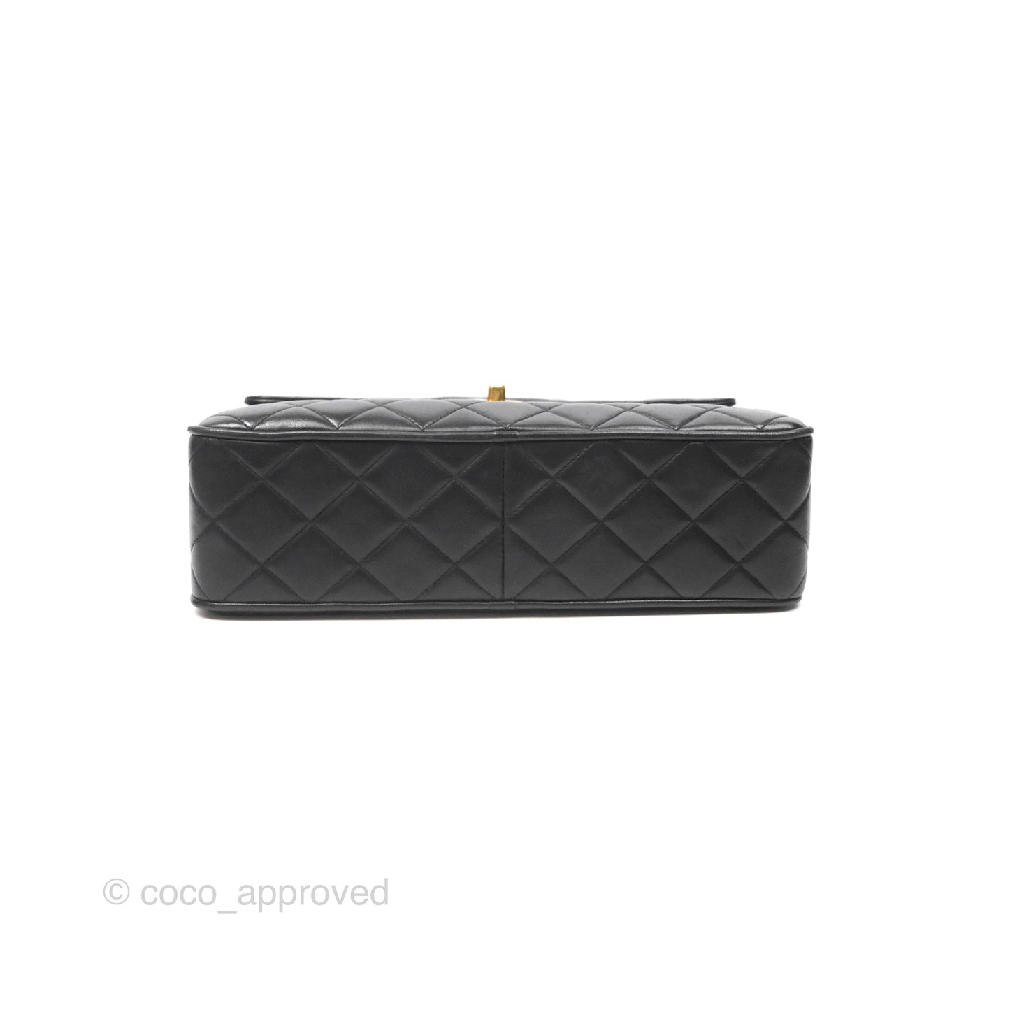 Chanel Vintage Camera Bag Black Lambskin 24K Gold Hardware
