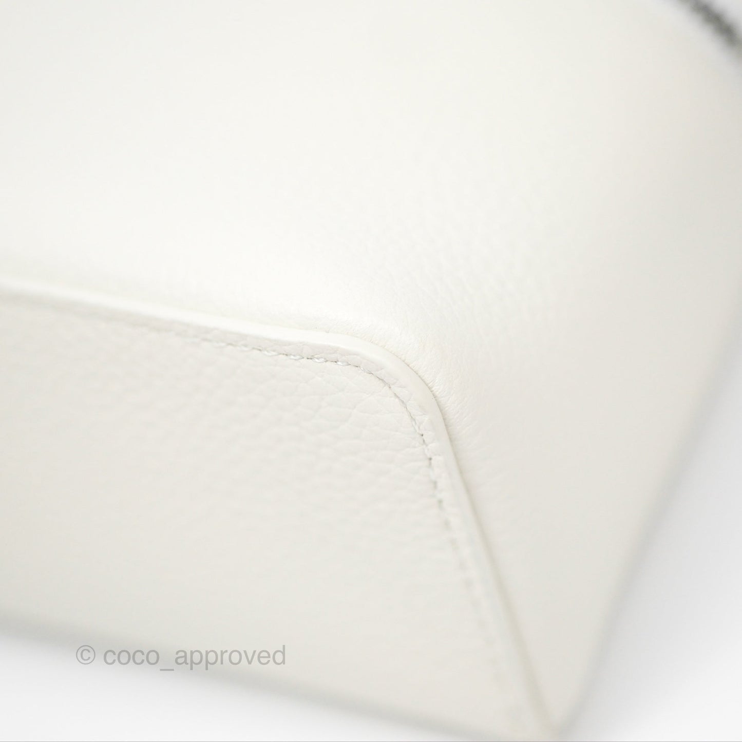 Loro Piana Extra Pocket L19 White Grained Calfskin