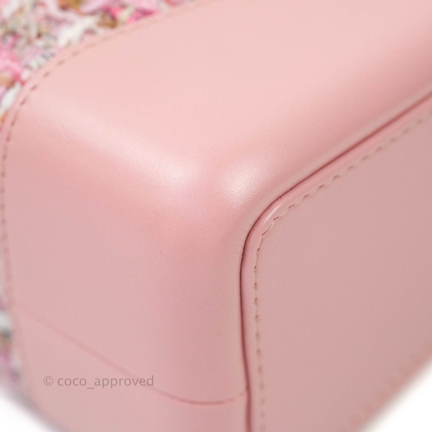 Chanel Gabrielle Small Backpack Pink Tweed Aged Calfskin