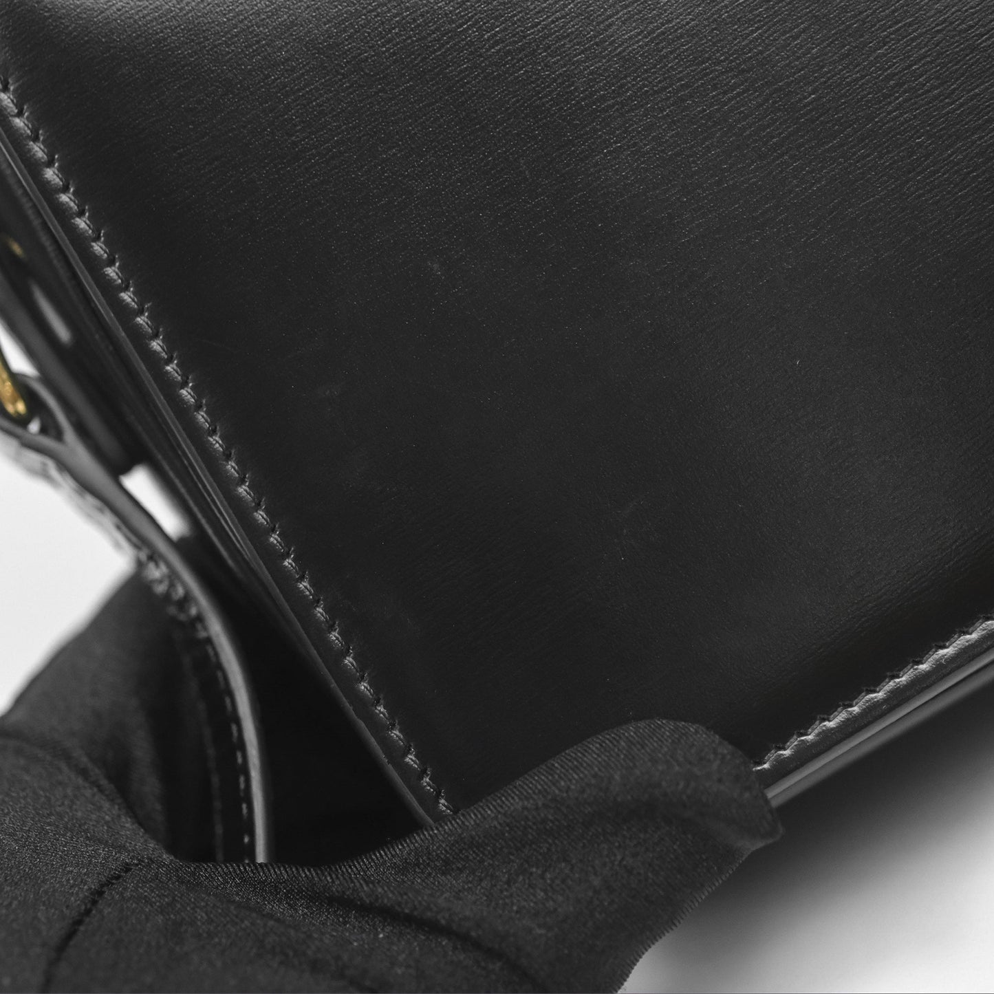 Celine Teen Triomphe Bag Shiny Calfskin Black