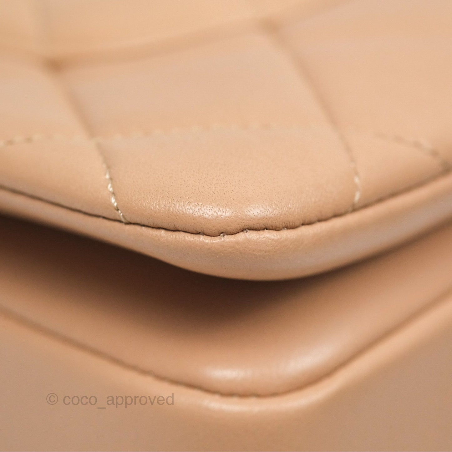 Chanel Trendy CC Small Beige Lambskin Gold Hardware 22S