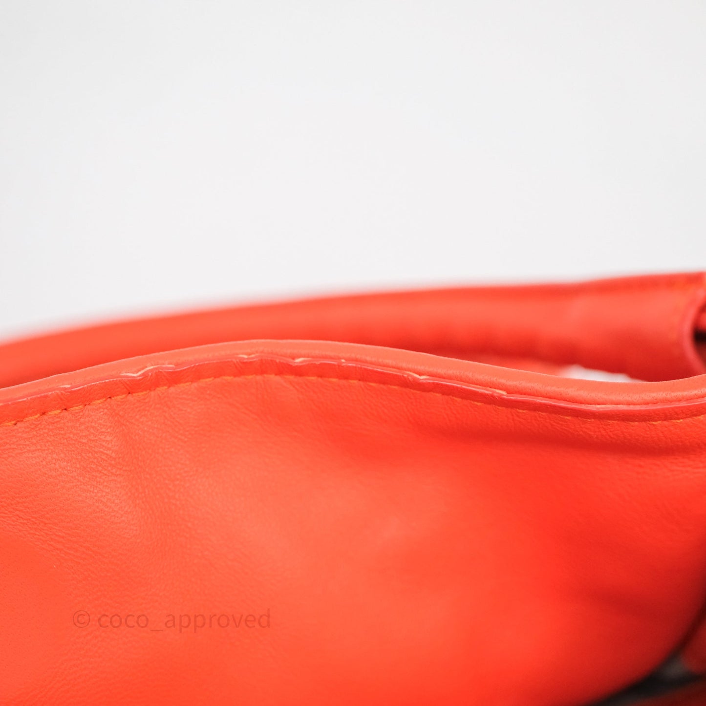 Bottega Veneta Nappa Intrecciato Parachute Tote Bag Orange