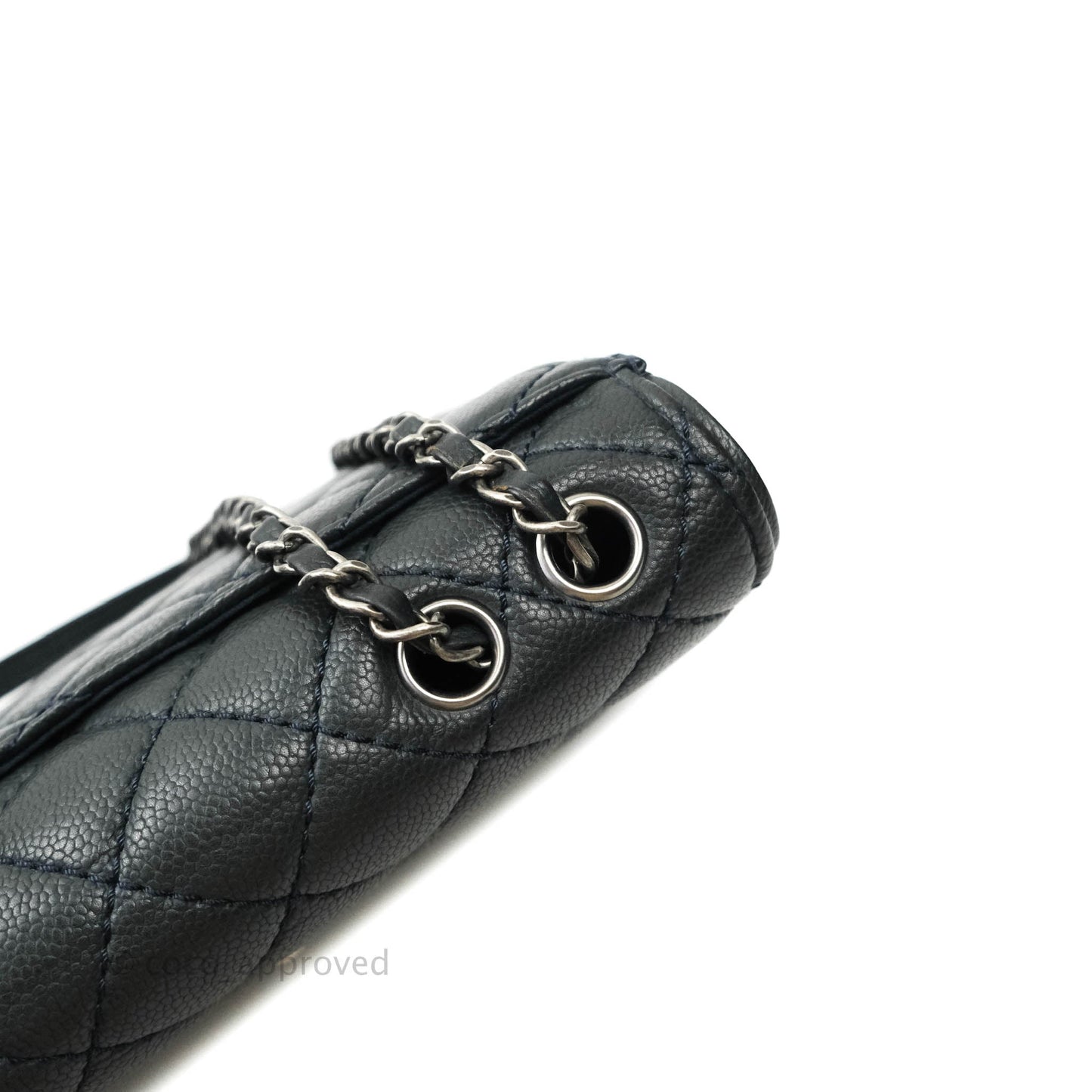 Chanel Medium Flap Caviar Ruthenium Hardware