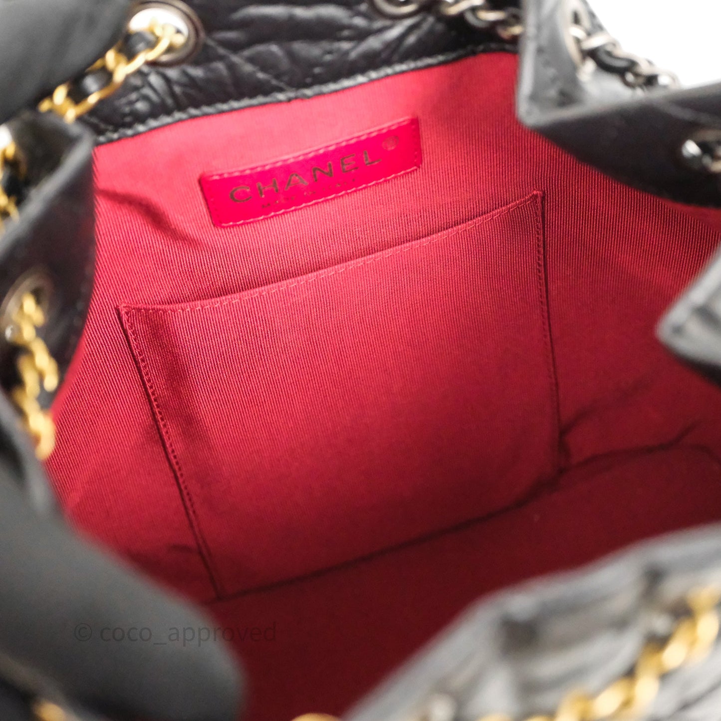 Chanel Small Gabrielle Backpack Black Aged Calfskin
