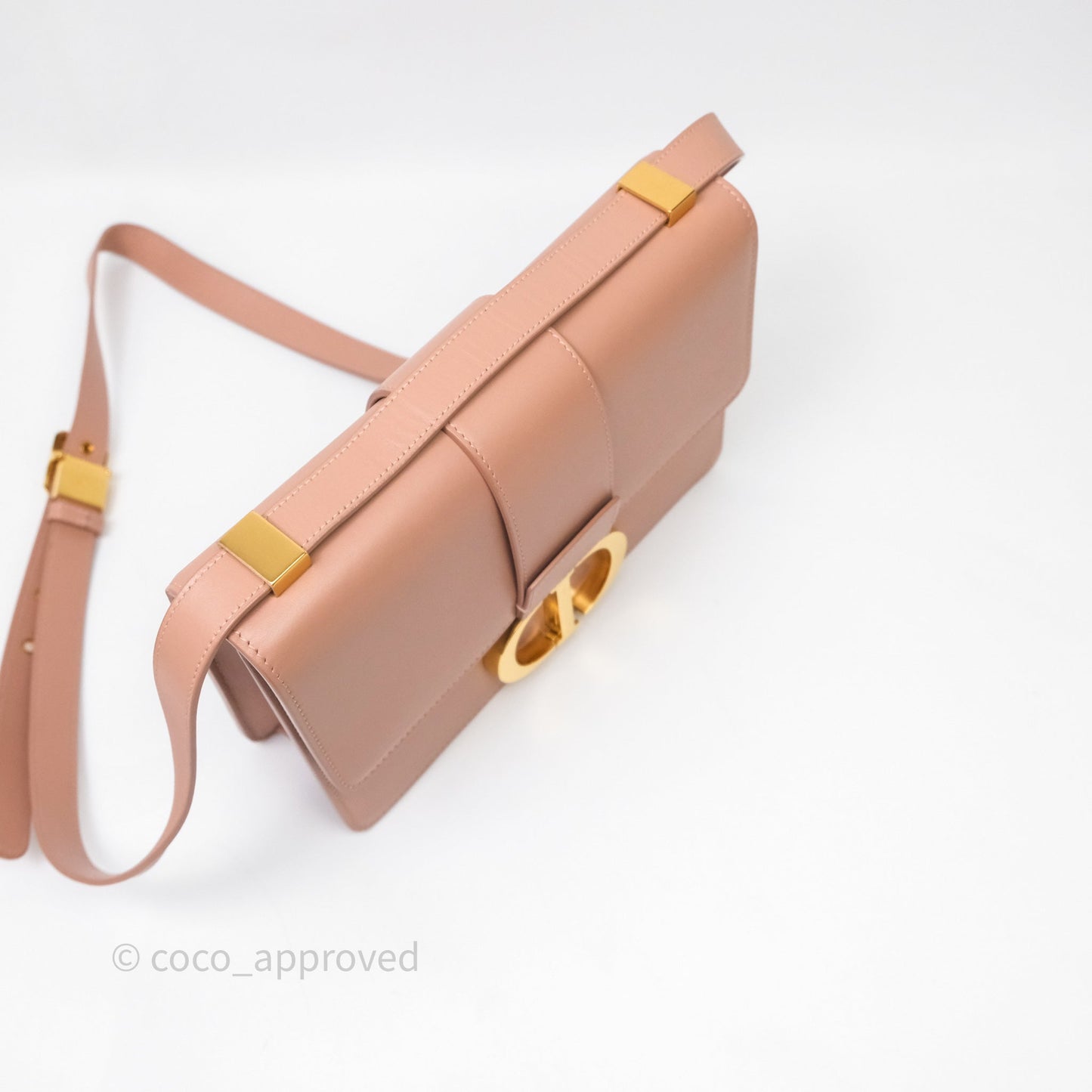 Christian Dior Small 30 Montaigne Bag Pink Calfskin Gold Hardware