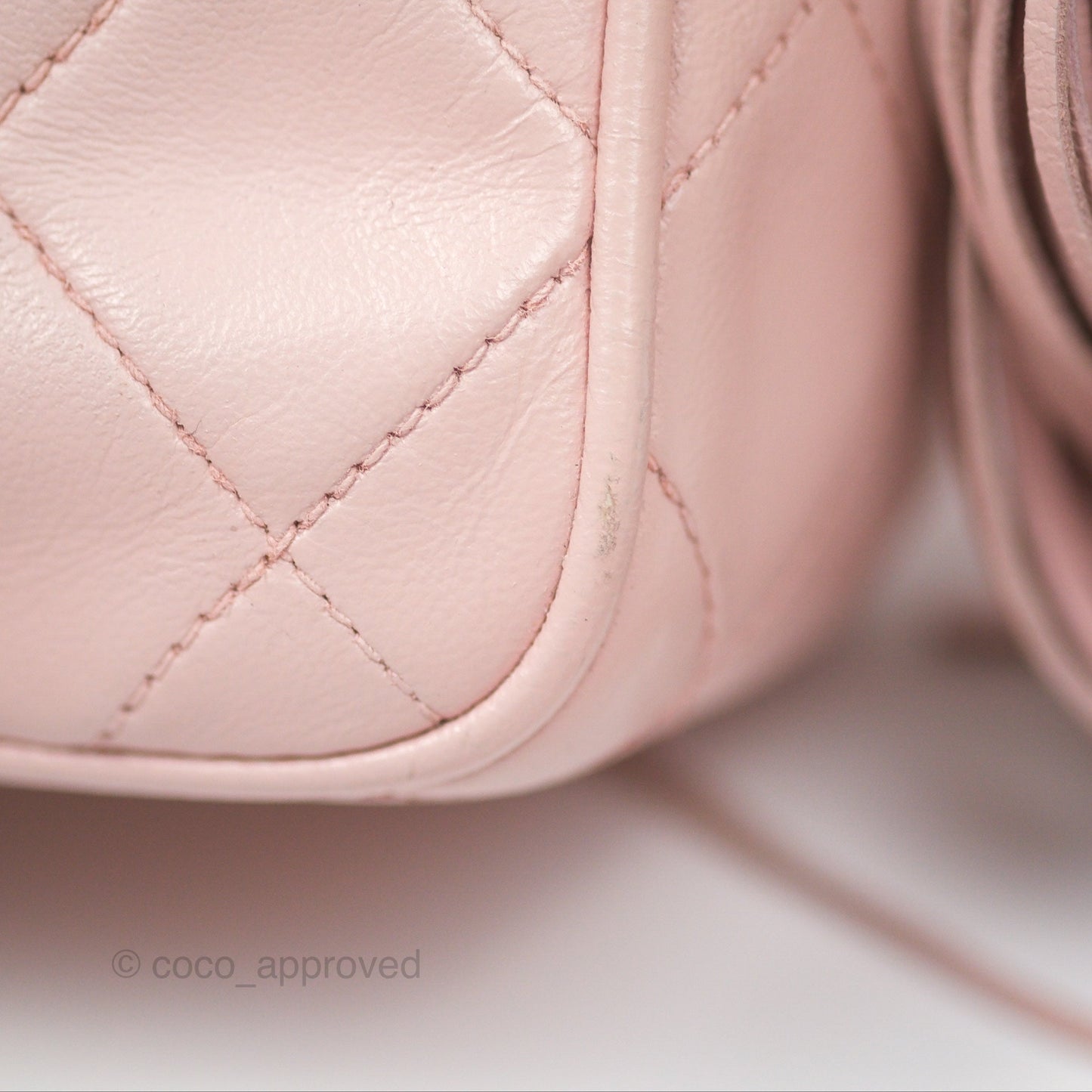 Chanel Vintage Camera Bag Pink Lambskin Gold Hardware