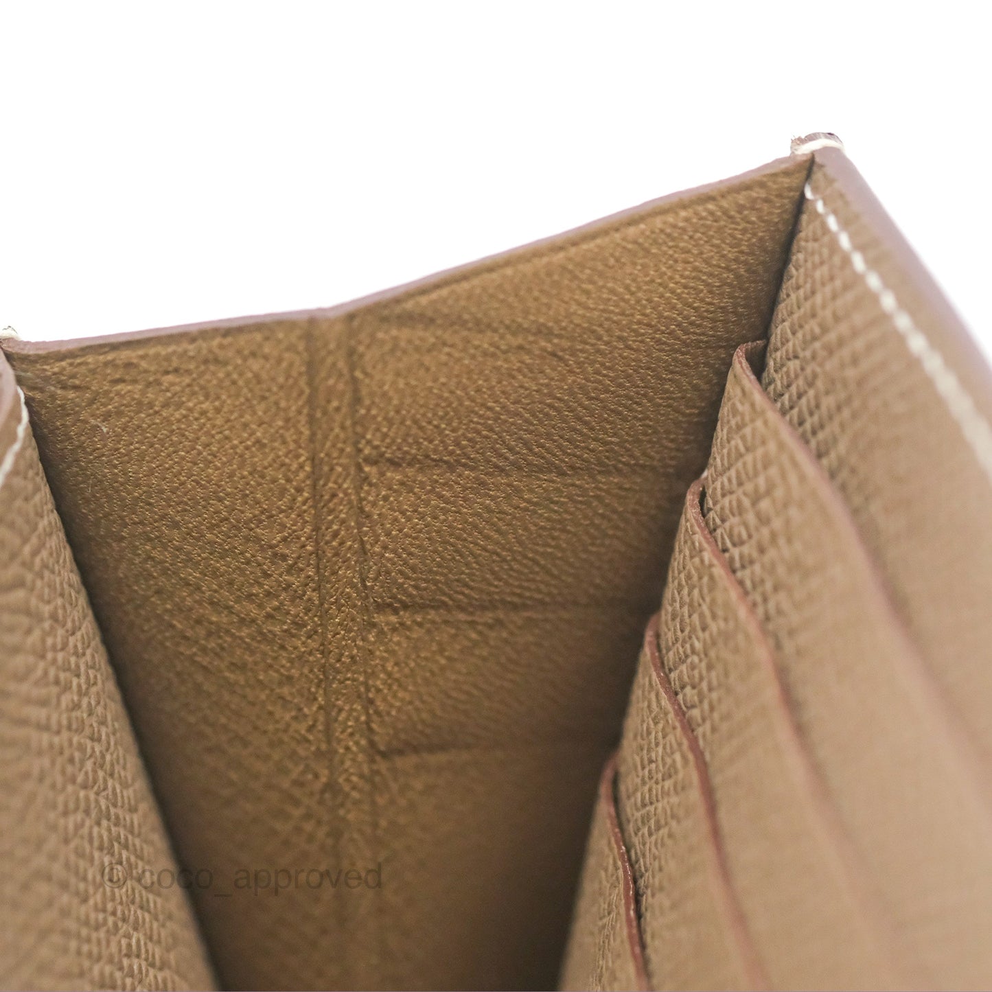 Hermès Kelly Wallet Etoupe Epsom Palladium Hardware