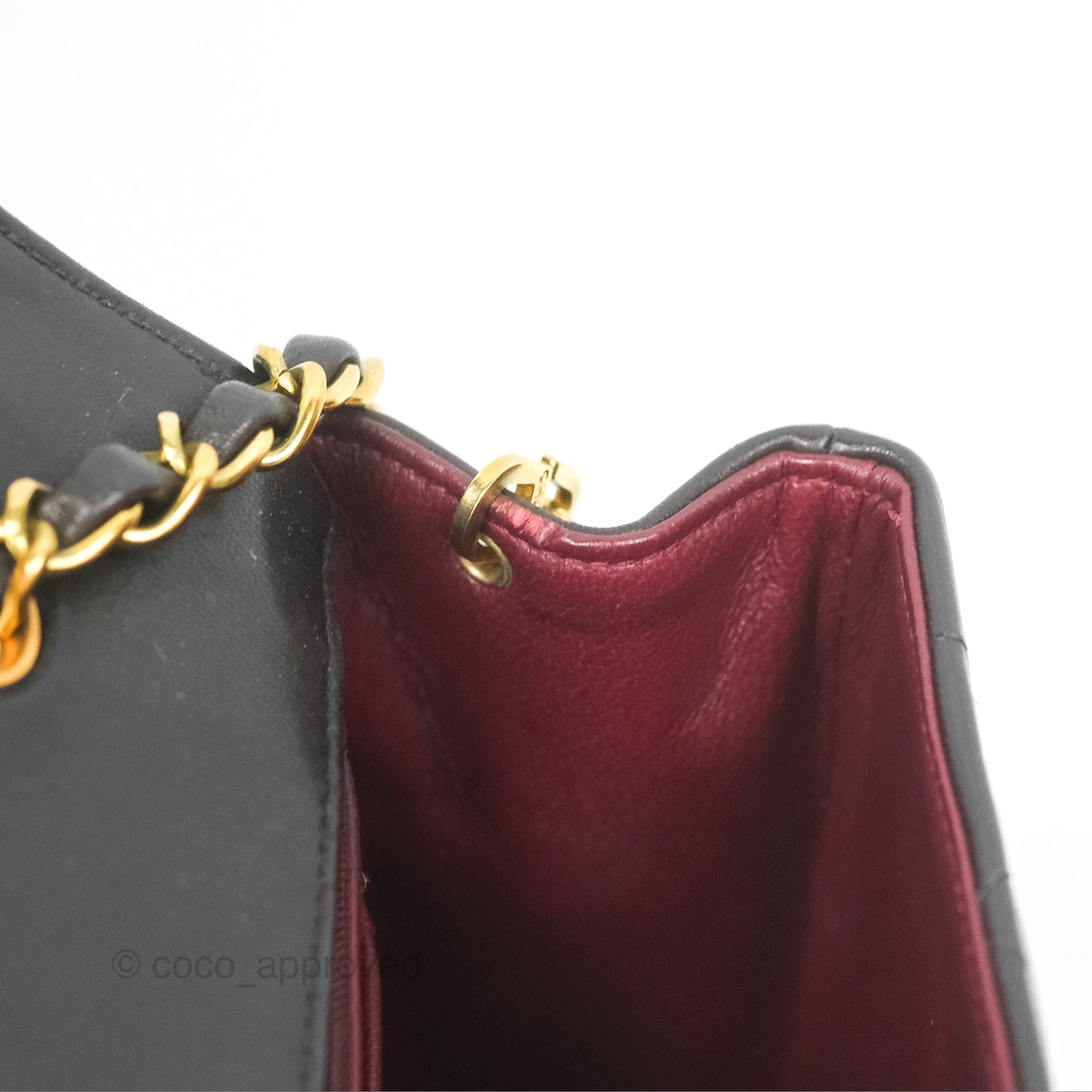 Chanel Vintage Quilted Medium Classic Diana Flap Bag Black Lambskin 24K Gold Hardware